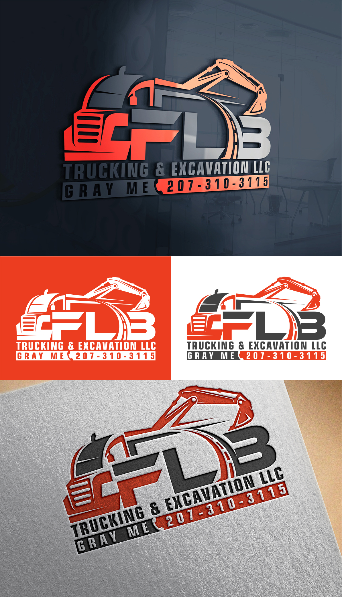 Logo-Design von Imran_me für FLB TRUCKING AND EXCAVATION LLC | Design #30962144