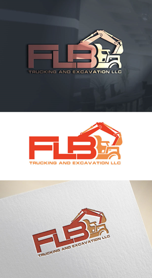 Logo Design by AB design ..... for FLB TRUCKING AND EXCAVATION LLC | Design: #30953476