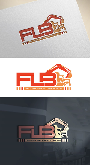 Logo Design by AB design ..... for FLB TRUCKING AND EXCAVATION LLC | Design: #30953477