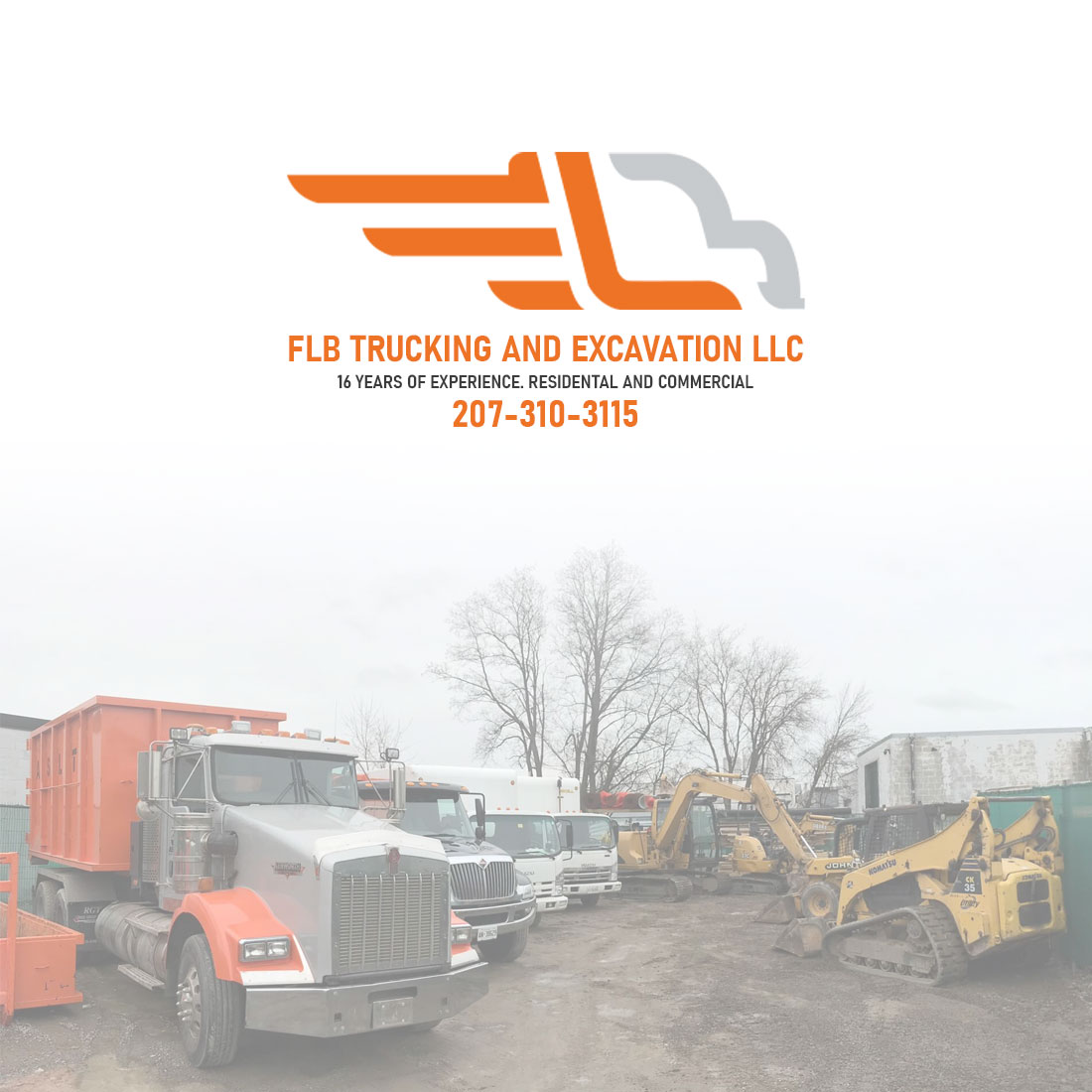 Logo Design by ShinnX for FLB TRUCKING AND EXCAVATION LLC | Design #30955610