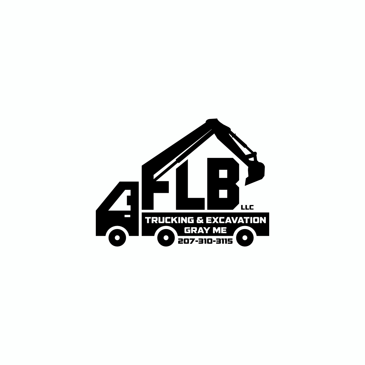 Logo-Design von Ashani Bhattacharya für FLB TRUCKING AND EXCAVATION LLC | Design #30961823