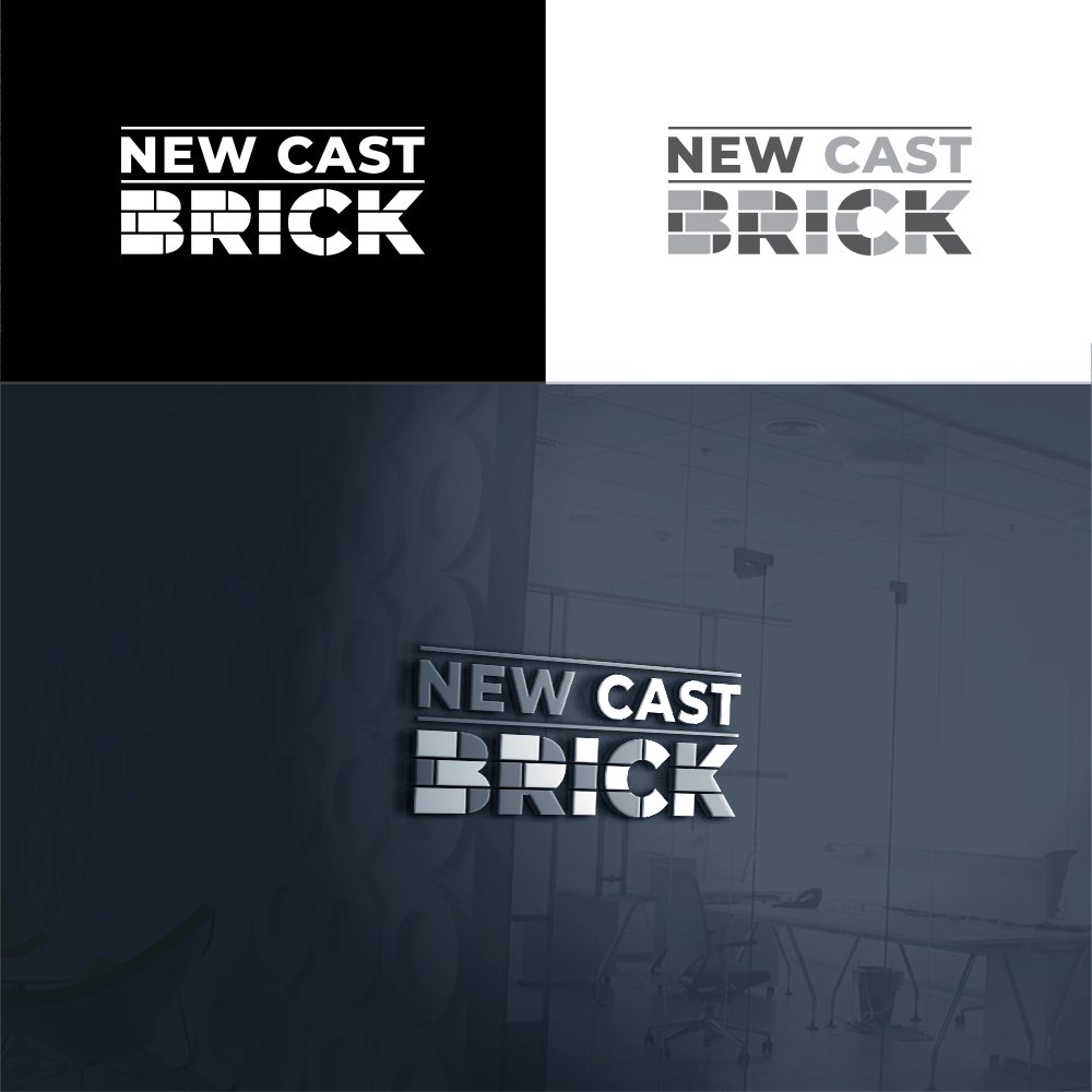 Logo Design by Alb@ri for New Cast Brick | Design #30950979