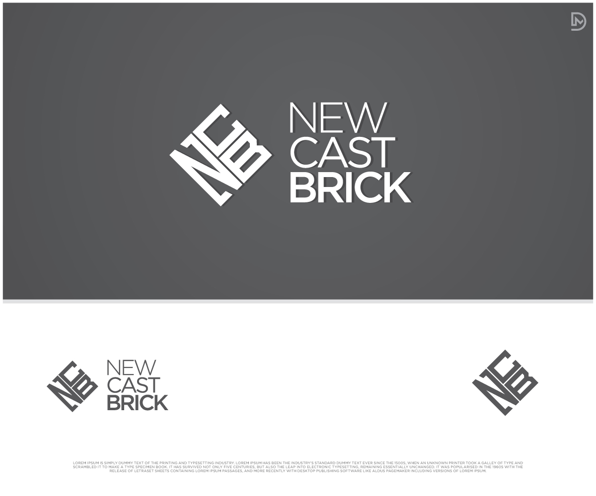 Logo Design by D_Mantra for New Cast Brick | Design #30944742