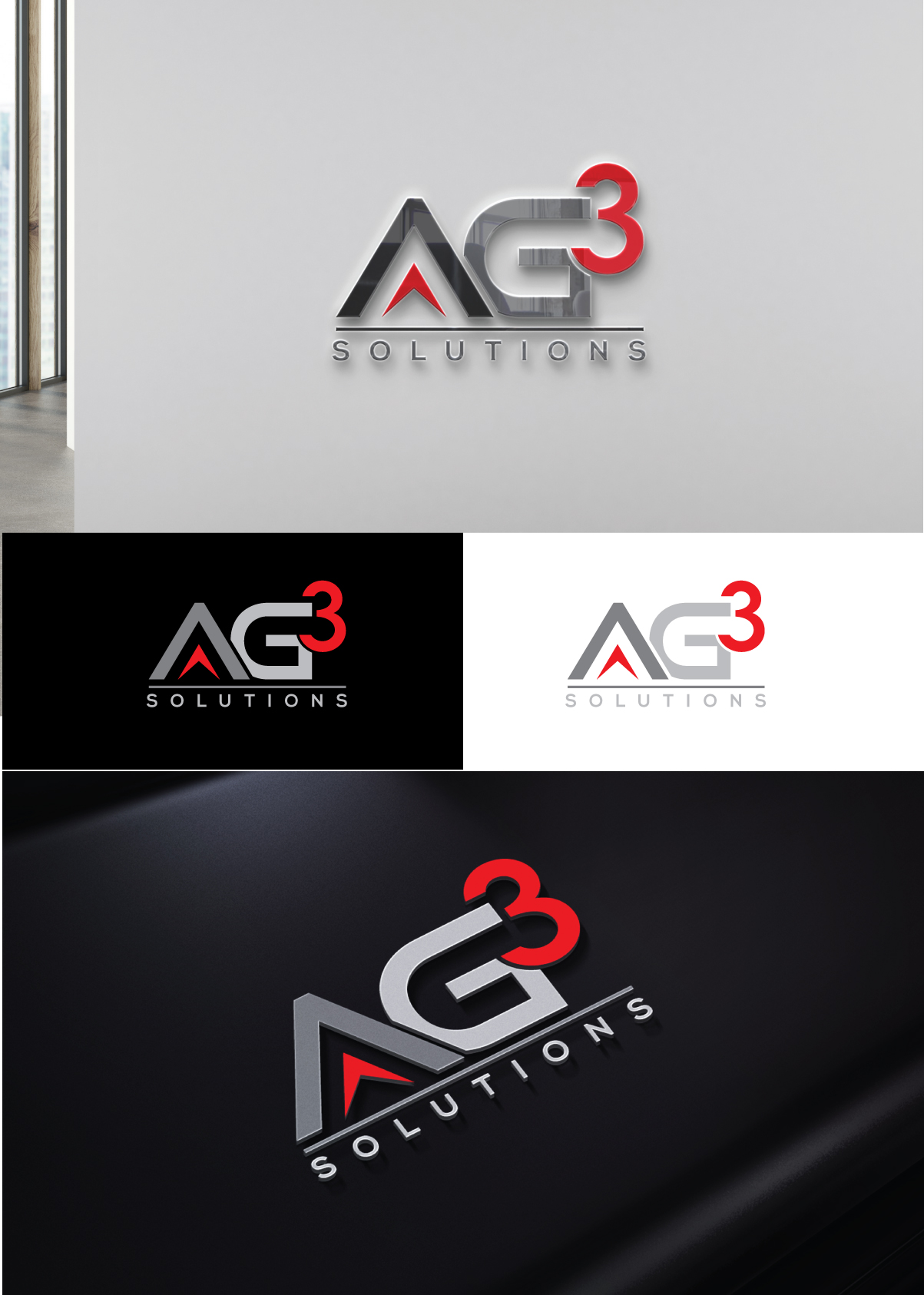 Logo Design by sol design2 for AG3 Solutions | Design #30950053