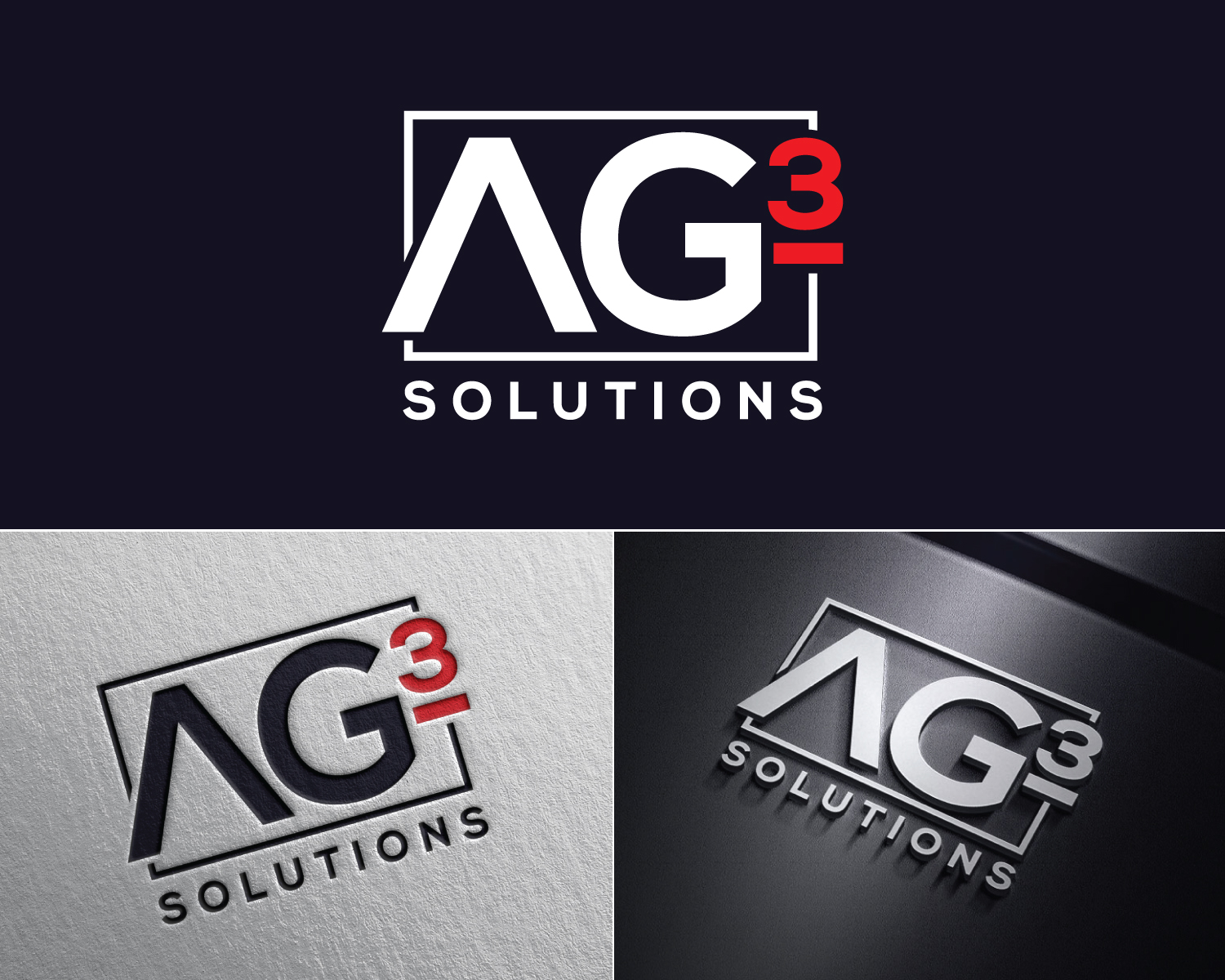 Logo Design by Atec for AG3 Solutions | Design #30969995