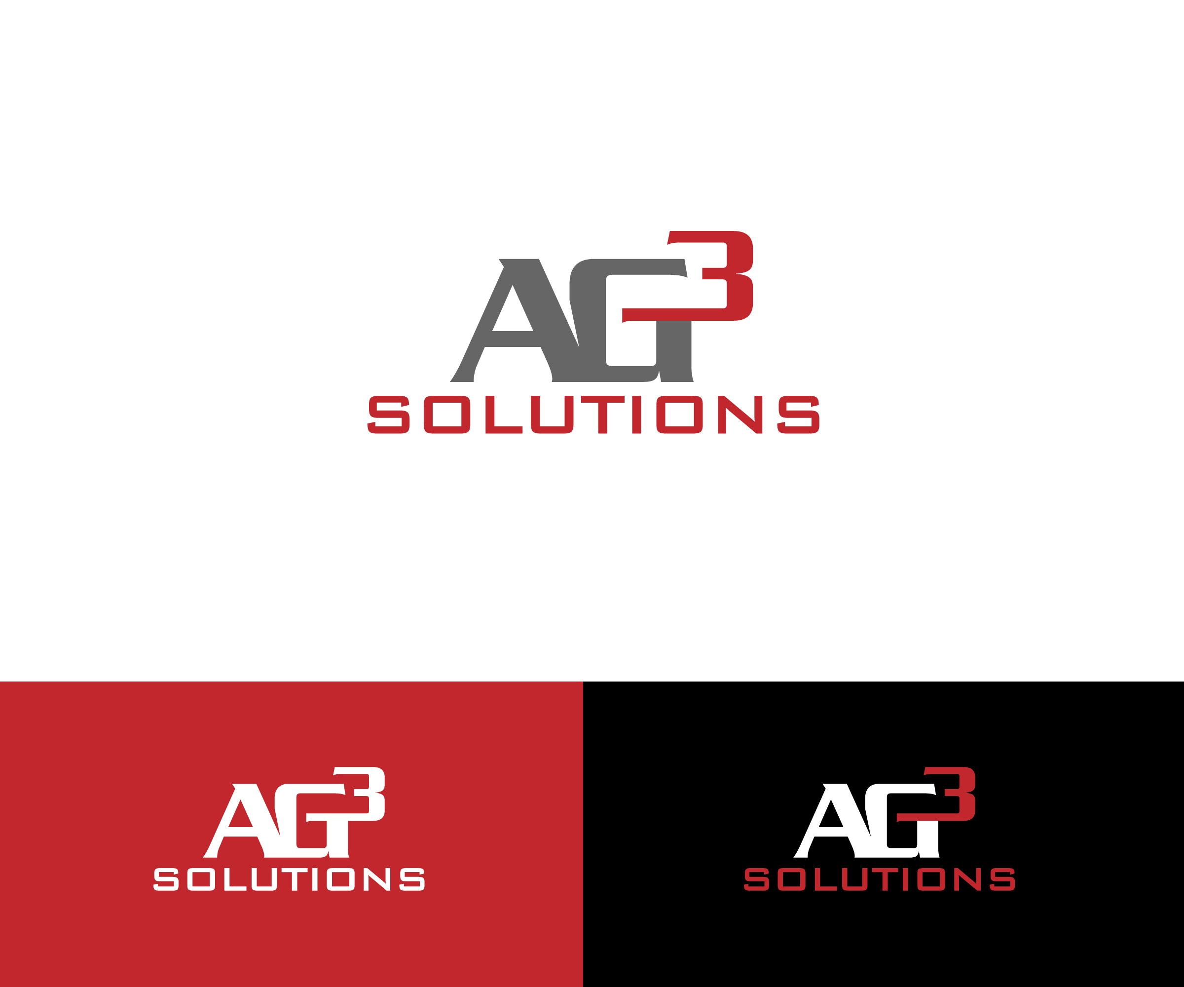 Logo Design by ecorokerz for AG3 Solutions | Design #30949303