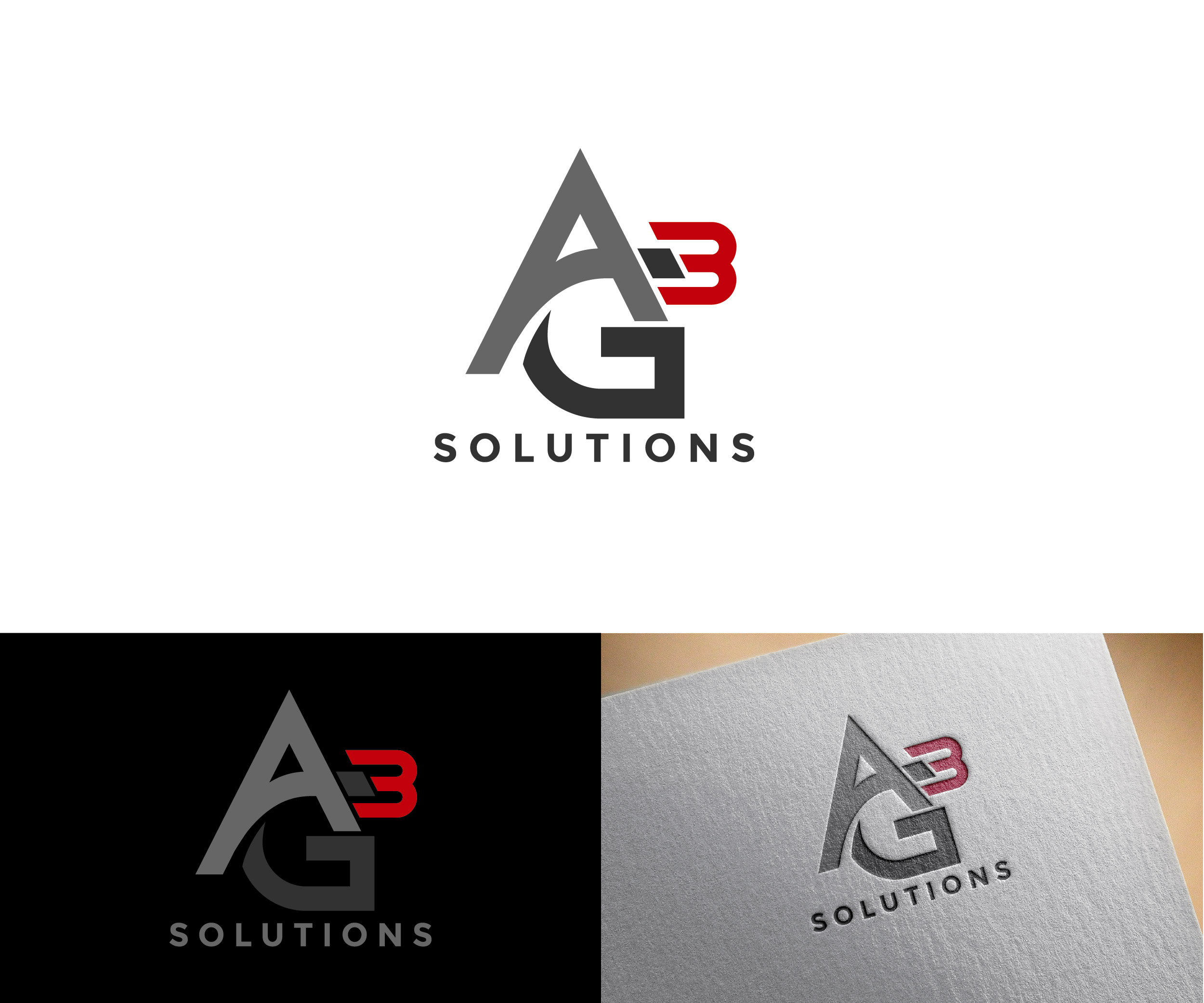 Logo Design by maceemisha for AG3 Solutions | Design #30946949