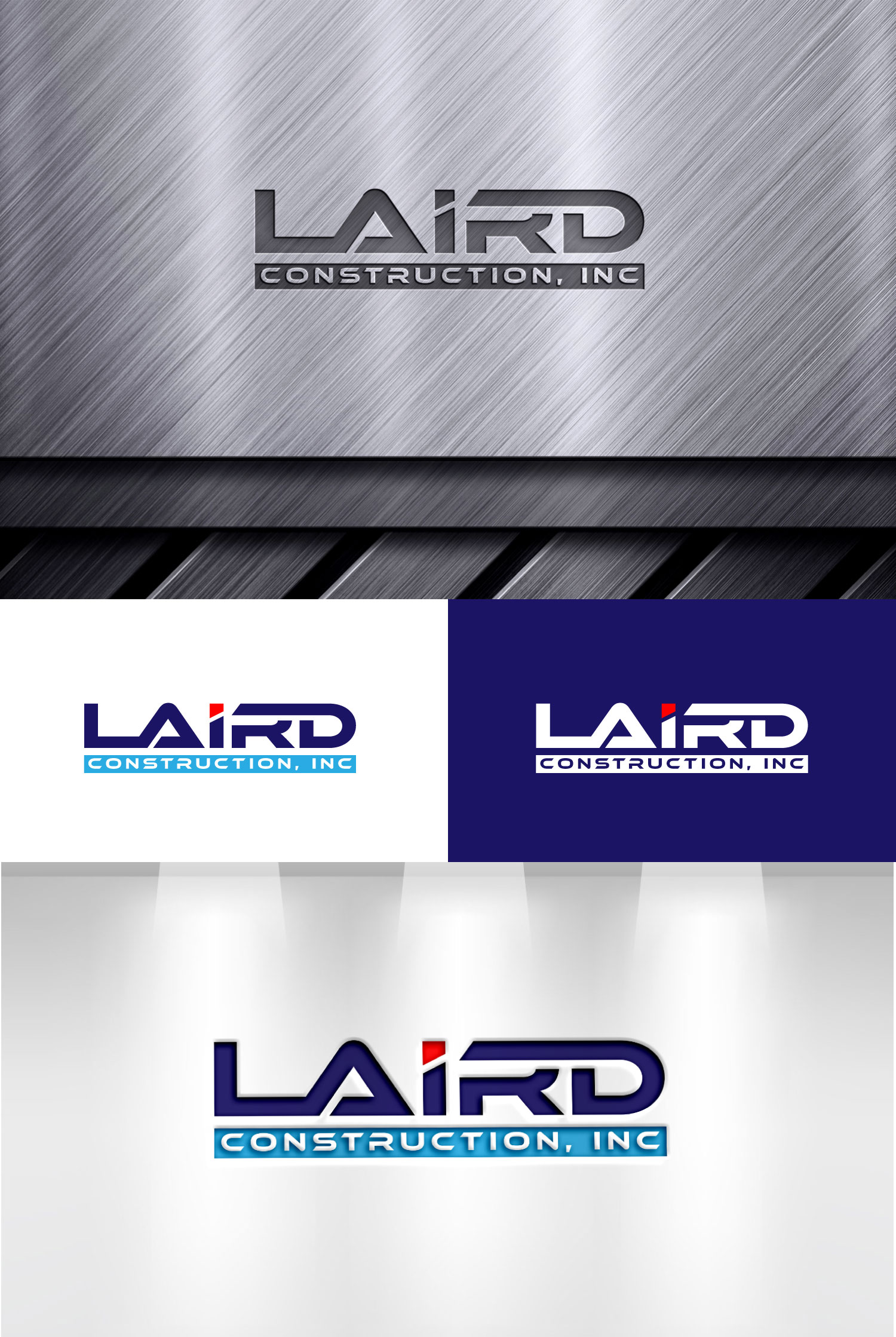 Diseño de Logo por Mi Design1 para Laird Construction,  Inc | Diseño #30952039