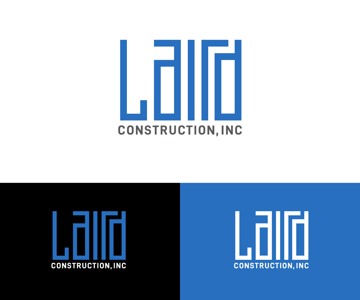 Logo Design by Kavth for Laird Construction,  Inc | Design #30963881