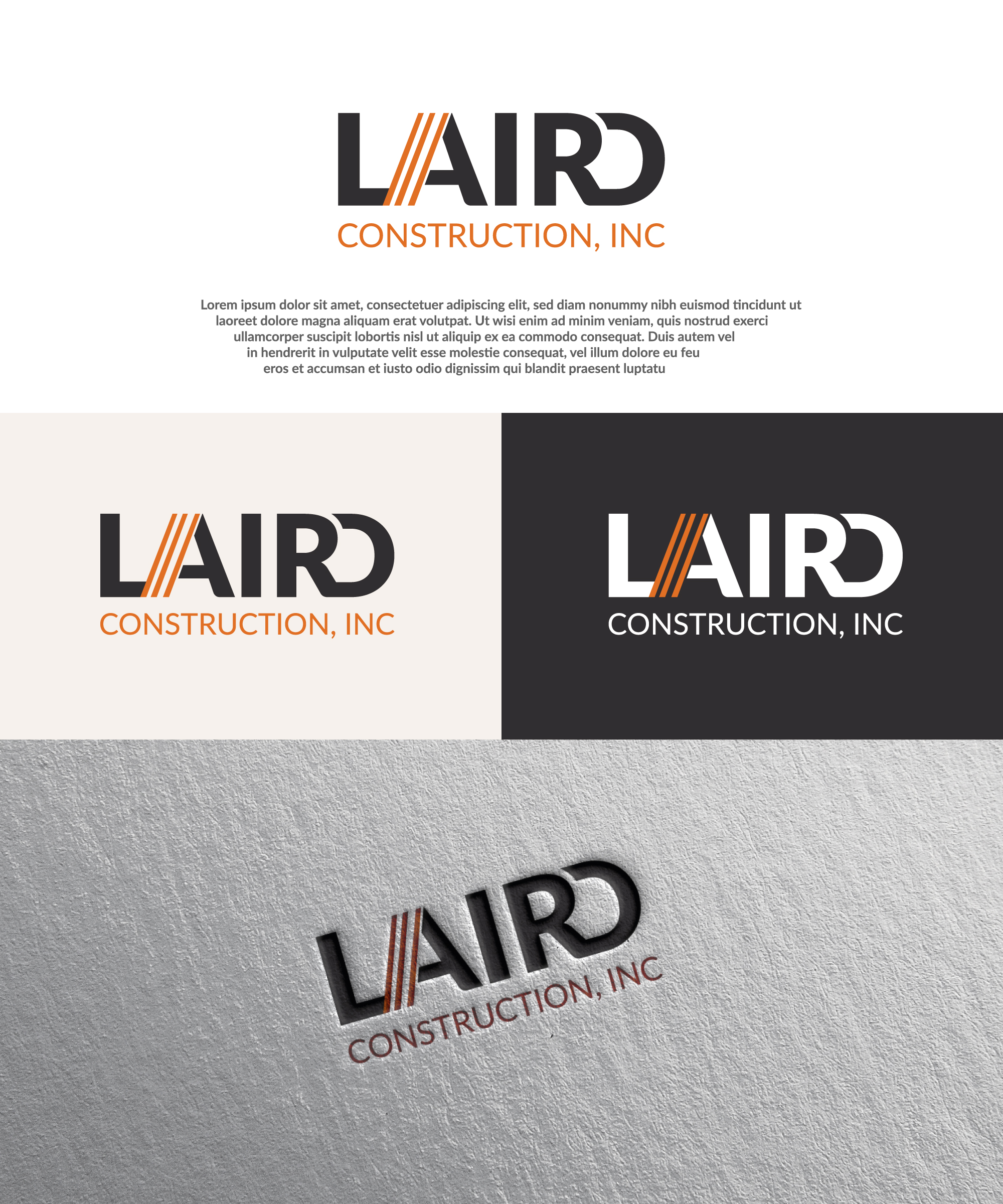 Logo Design by parvin6494 for Laird Construction,  Inc | Design #30956396