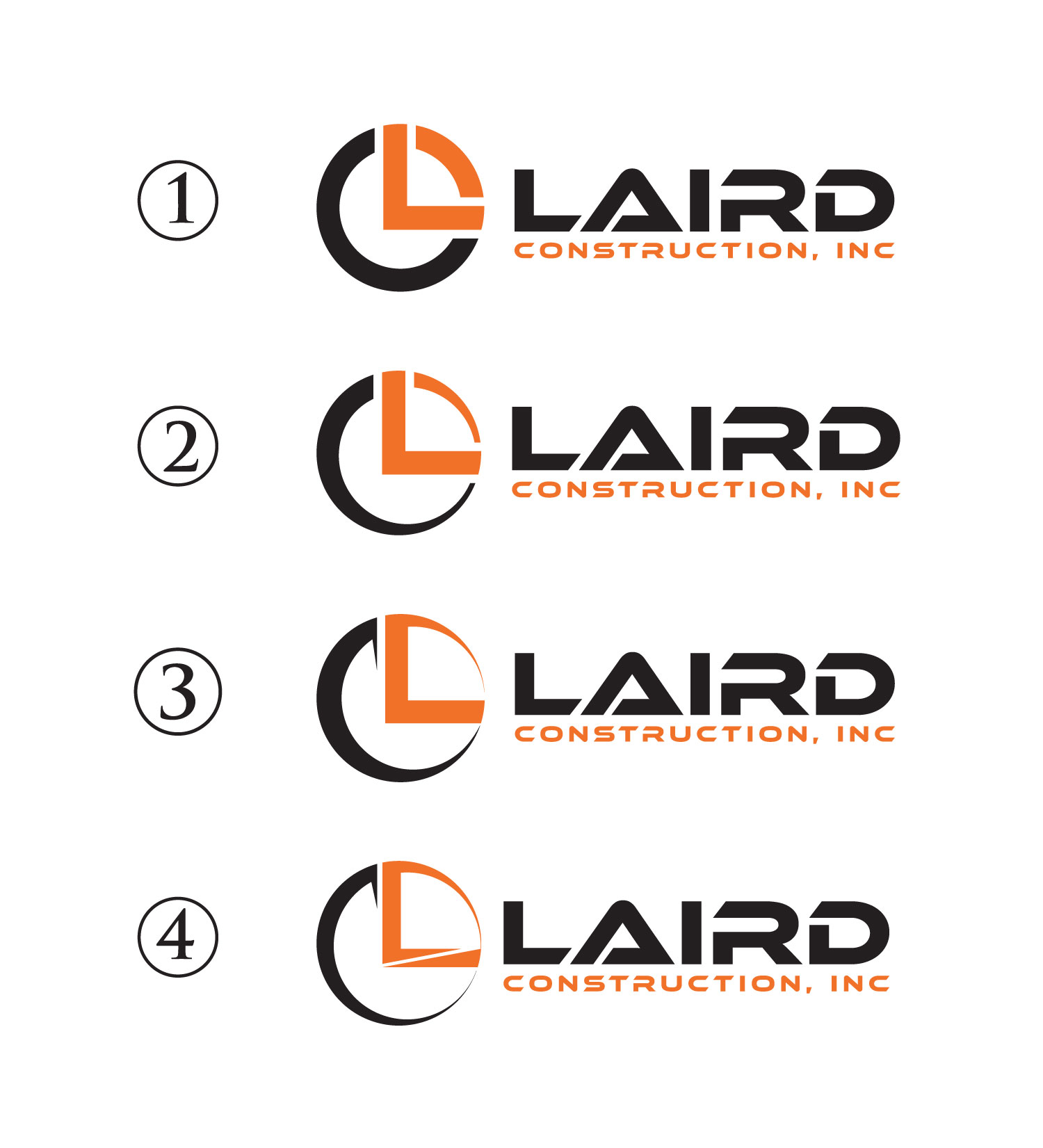 Diseño de Logo por DoYel art para Laird Construction,  Inc | Diseño #30997452