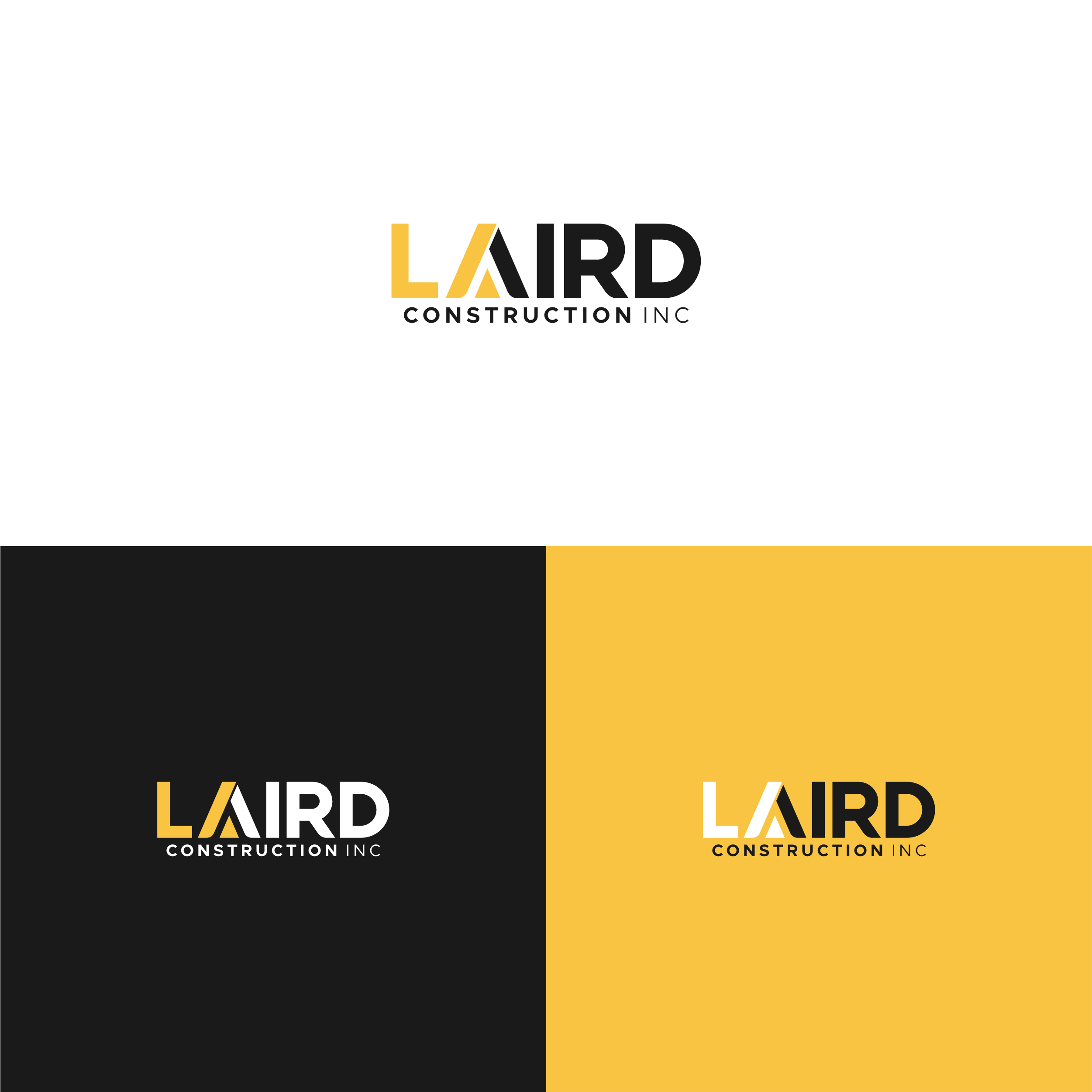 Logo Design by YNCK for Laird Construction,  Inc | Design #30952274