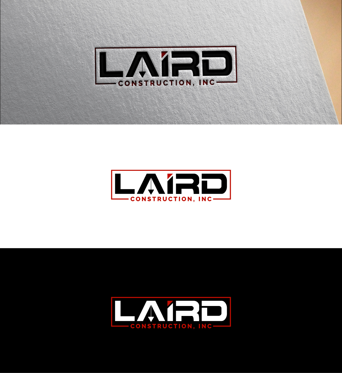 Logo Design by alexdarah for Laird Construction,  Inc | Design #30955536
