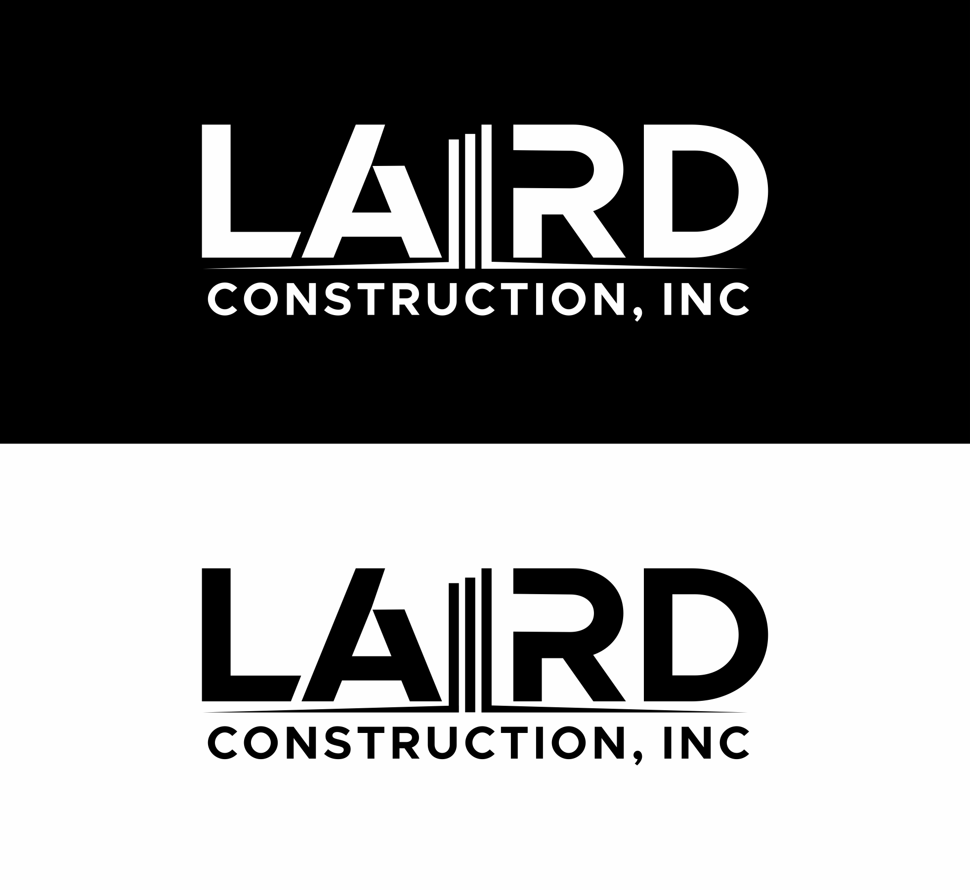 Logo Design by Mozez32 for Laird Construction,  Inc | Design #30953374