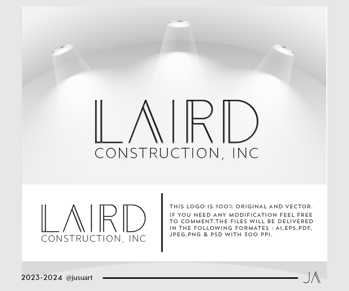 Logo Design by 'Josna' for Laird Construction,  Inc | Design #30955633