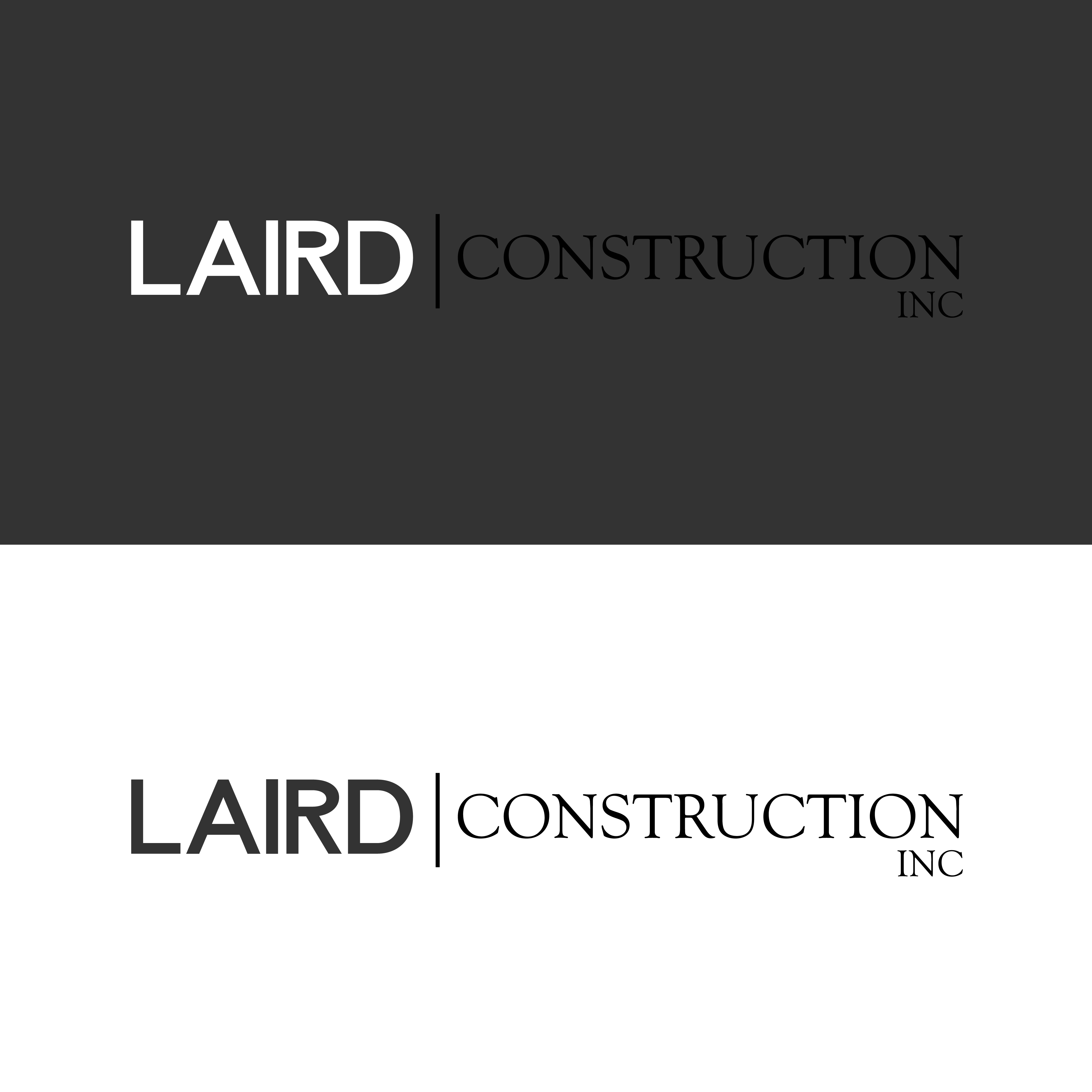 Logo Design by Usman Khan Khan for Laird Construction,  Inc | Design #30960044