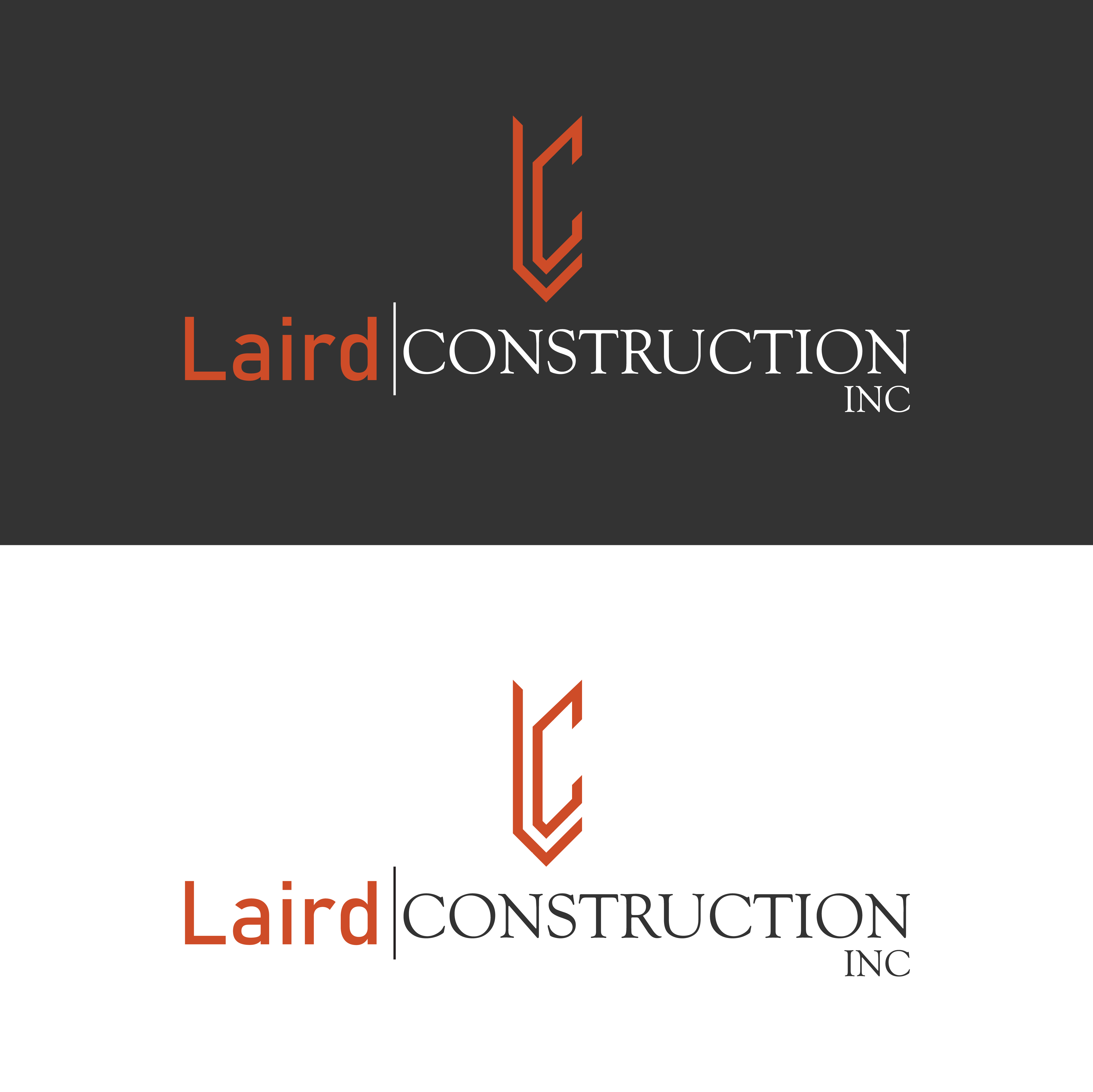 Logo Design by Usman Khan Khan for Laird Construction,  Inc | Design #30960480