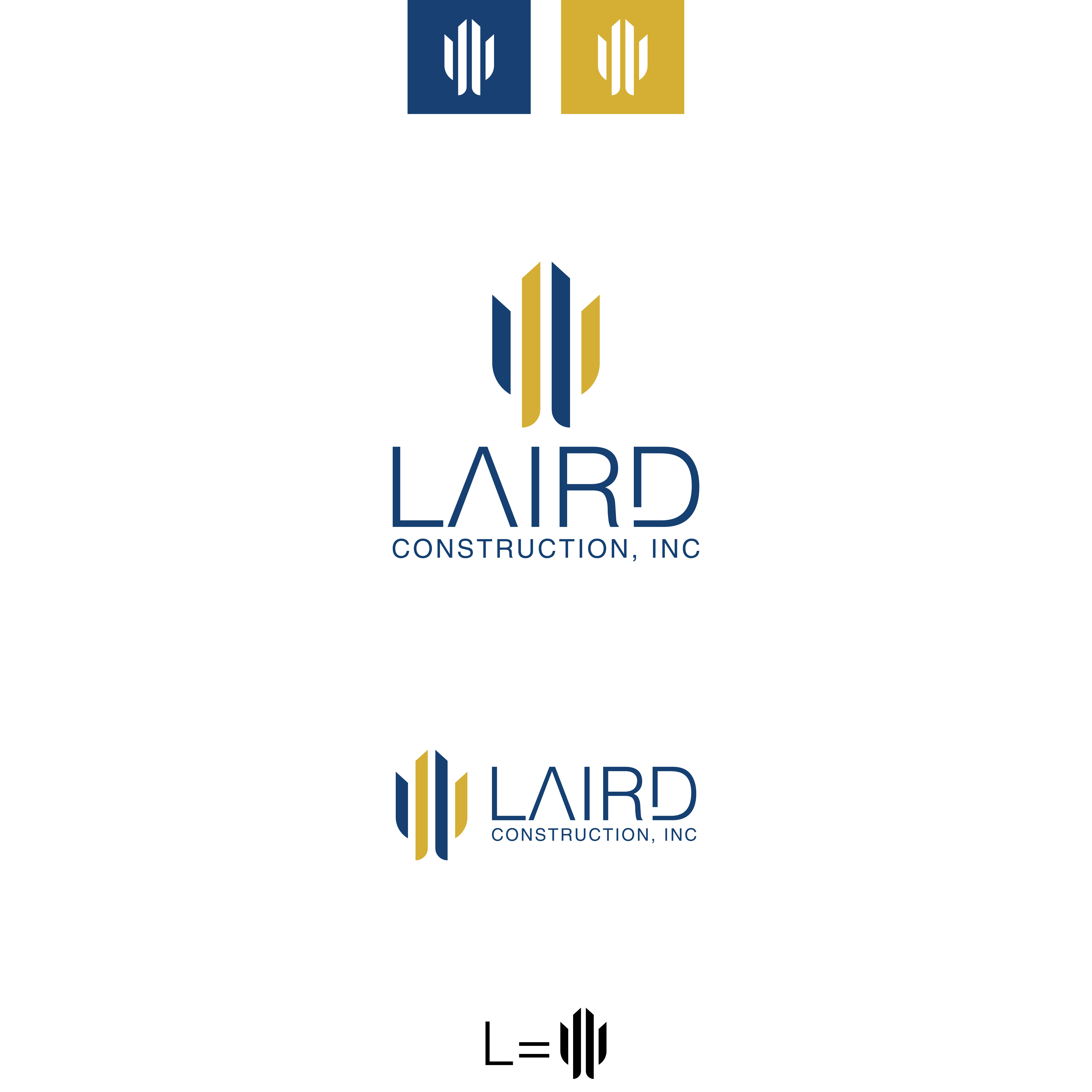 Logo Design by HiKyriosDesign for Laird Construction,  Inc | Design #30977804
