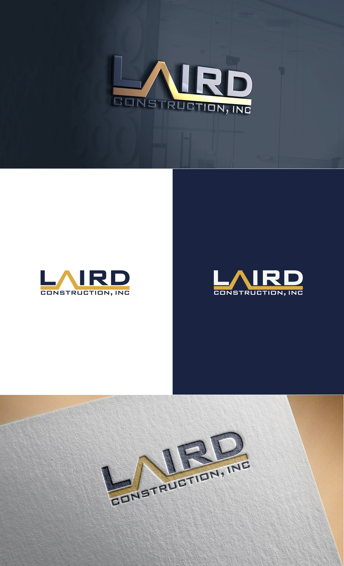 Logo Design by GLDesigns for Laird Construction,  Inc | Design #30952065