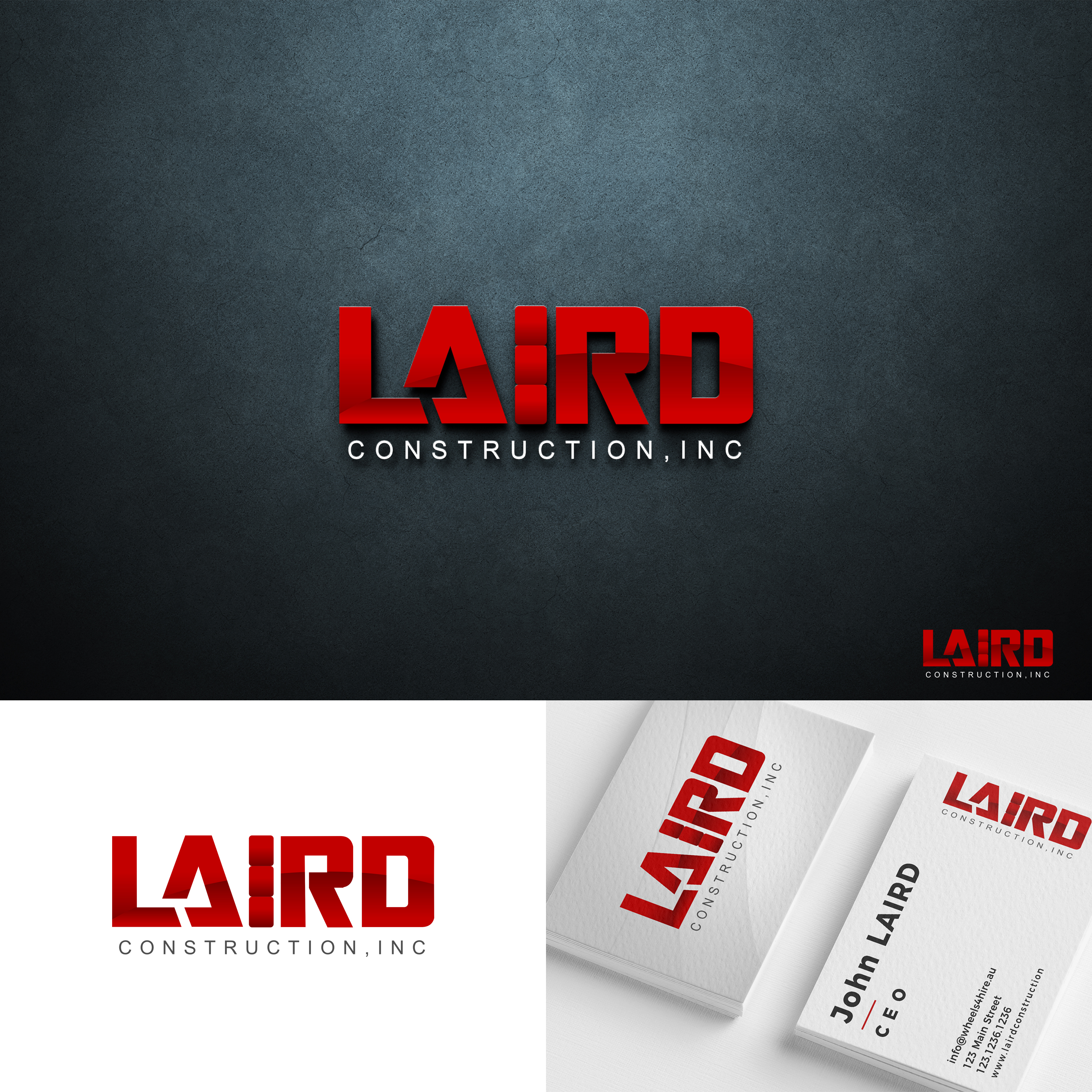 Logo Design by Lezette_G for Laird Construction,  Inc | Design #30952325