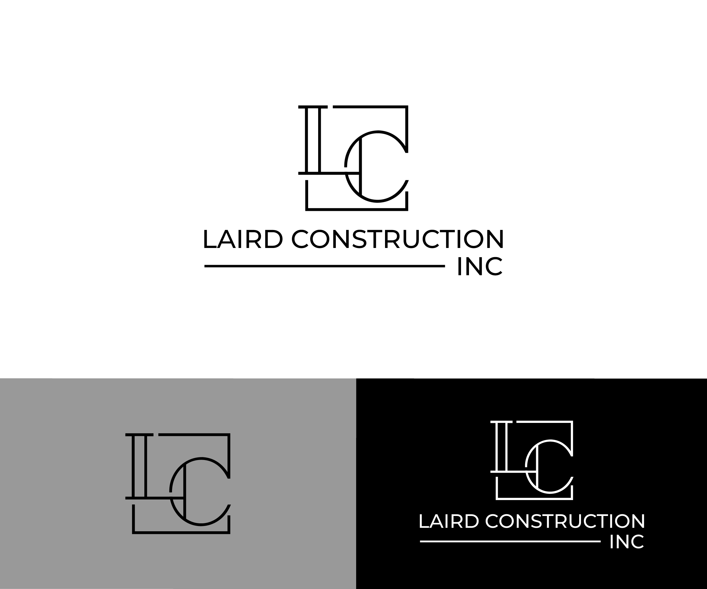 Logo Design by ecorokerz for Laird Construction,  Inc | Design #30956602