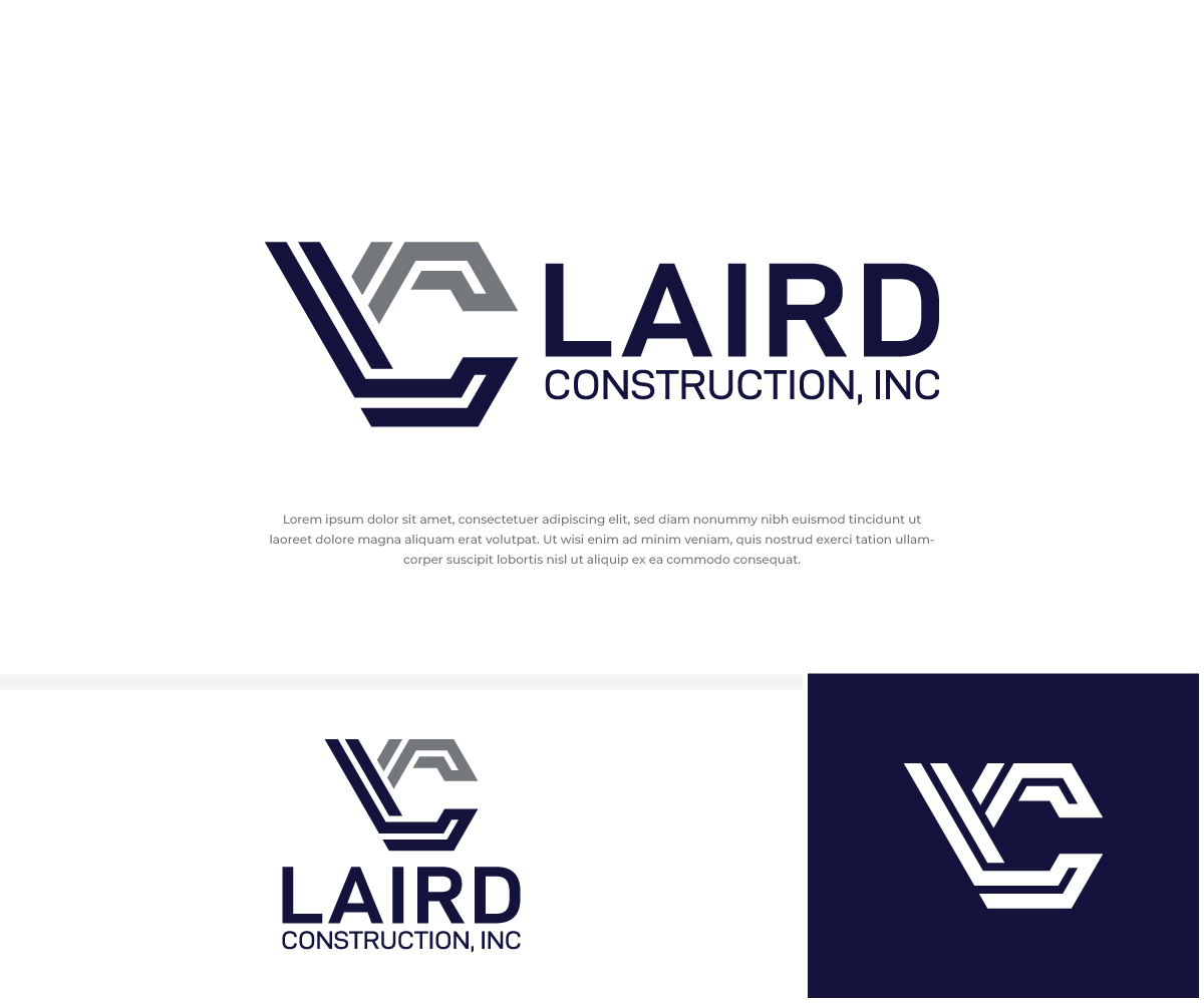 Logo Design by TrisDesign for Laird Construction,  Inc | Design #30972043