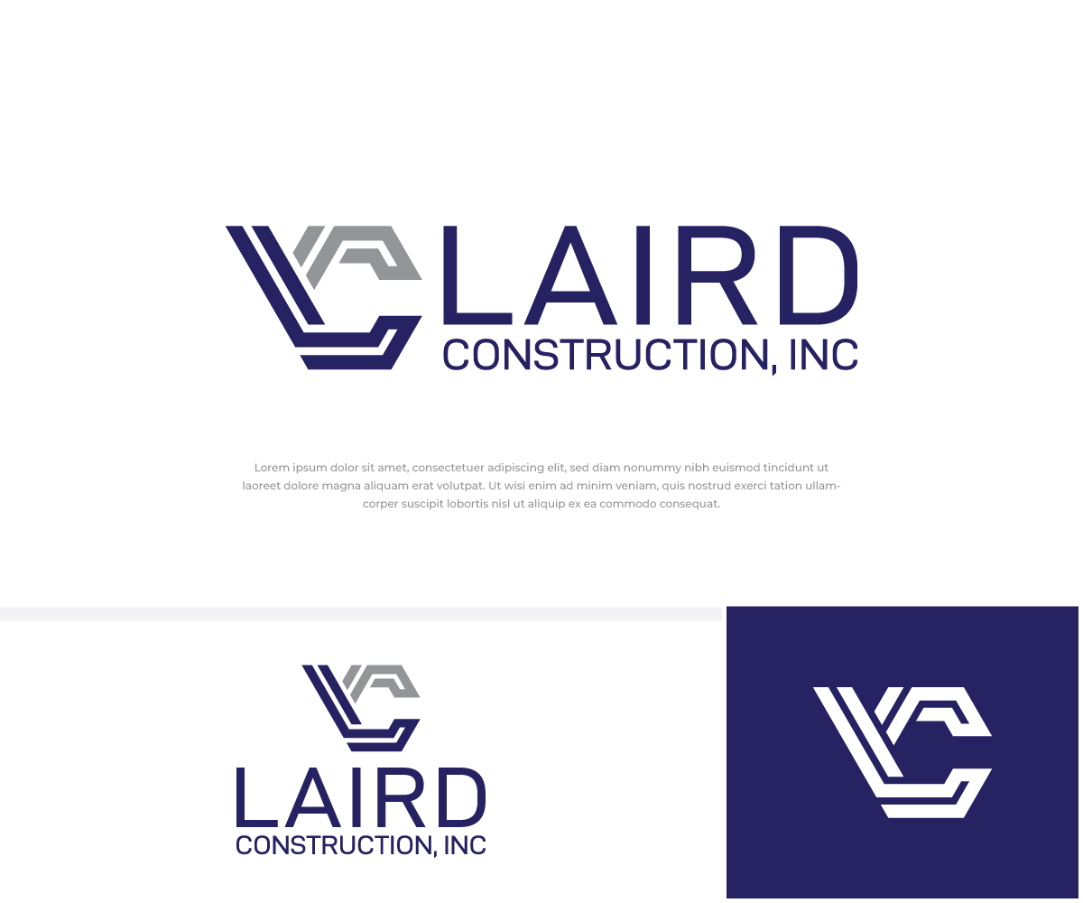 Logo Design by TrisDesign for Laird Construction,  Inc | Design #30972104