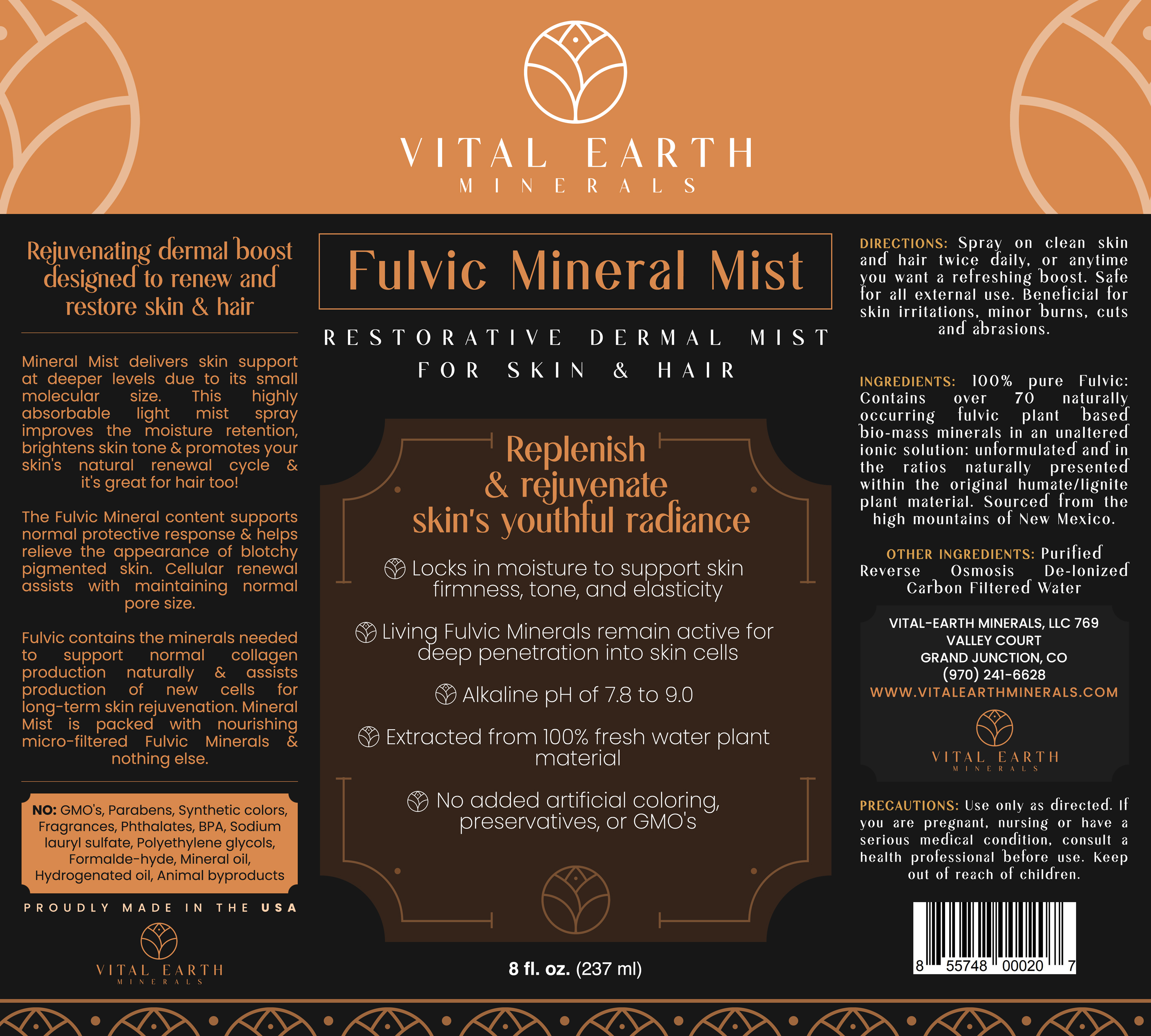 Design Étiquette par B L X C K_R X I N B O W pour Vital Earth Minerals | Design #30995342