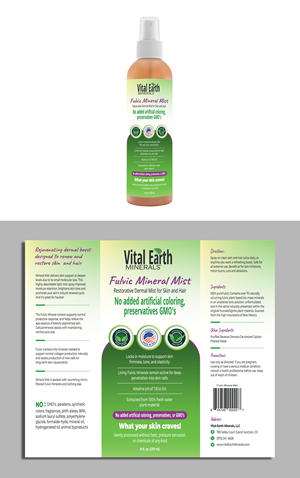 Etikett-Design von ecorokerz für Vital Earth Minerals | Design: #30994936