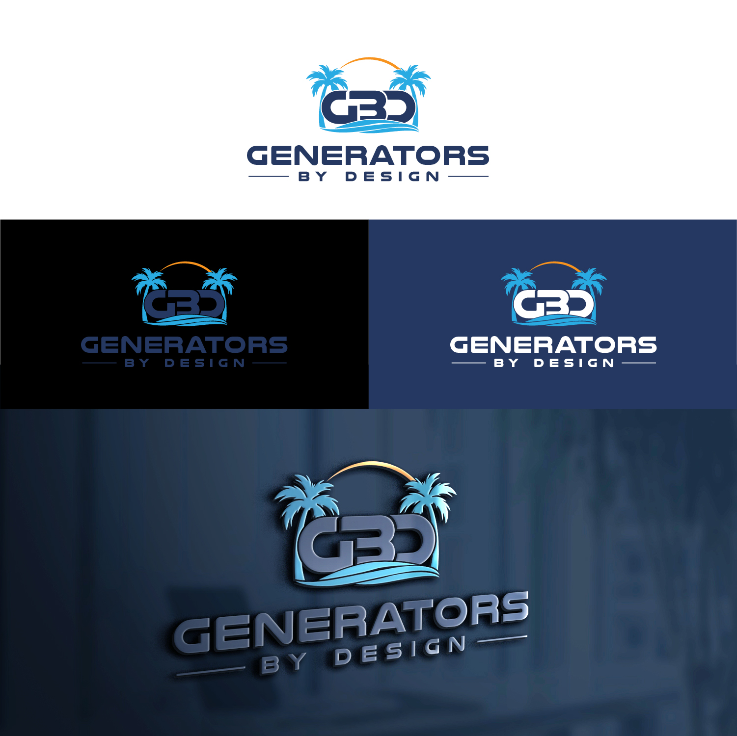 Logo Design by S.H Designs for Generators By Design LLC | Design #30961000