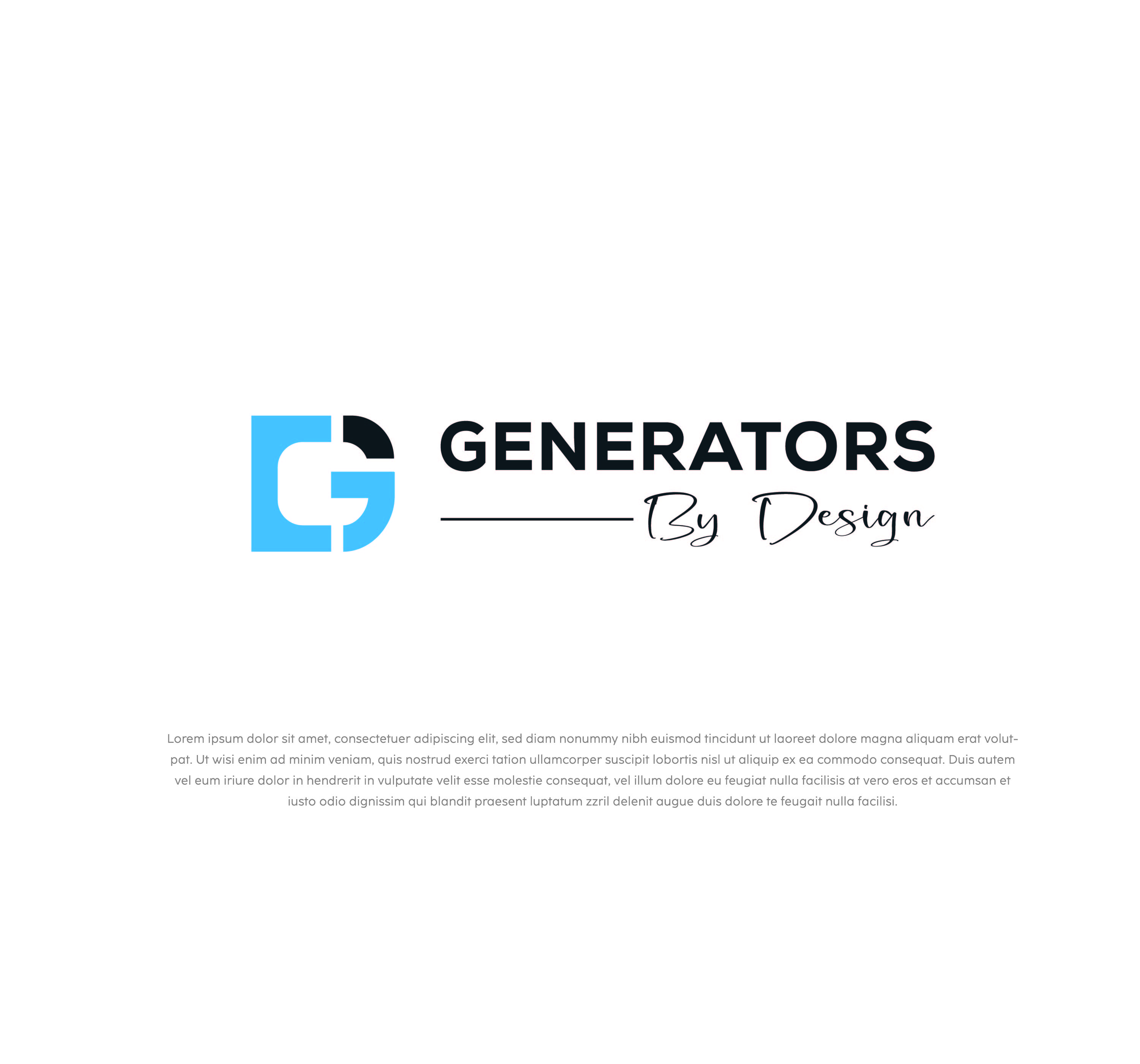 Logo Design by mehedi.h for Generators By Design LLC | Design #30959729