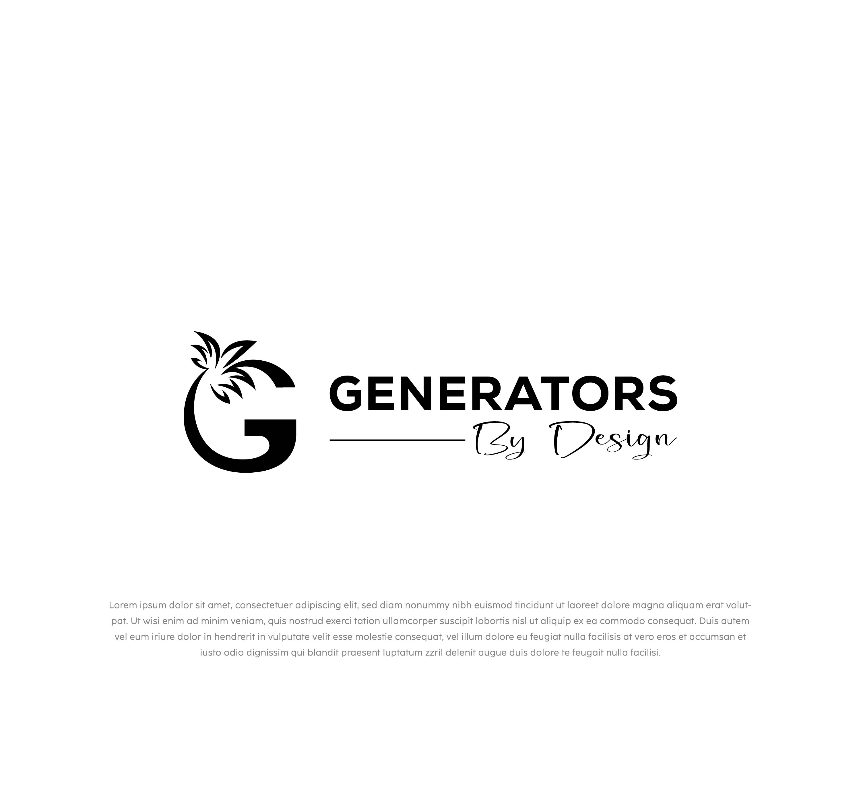 Logo Design by mehedi.h for Generators By Design LLC | Design #30959836