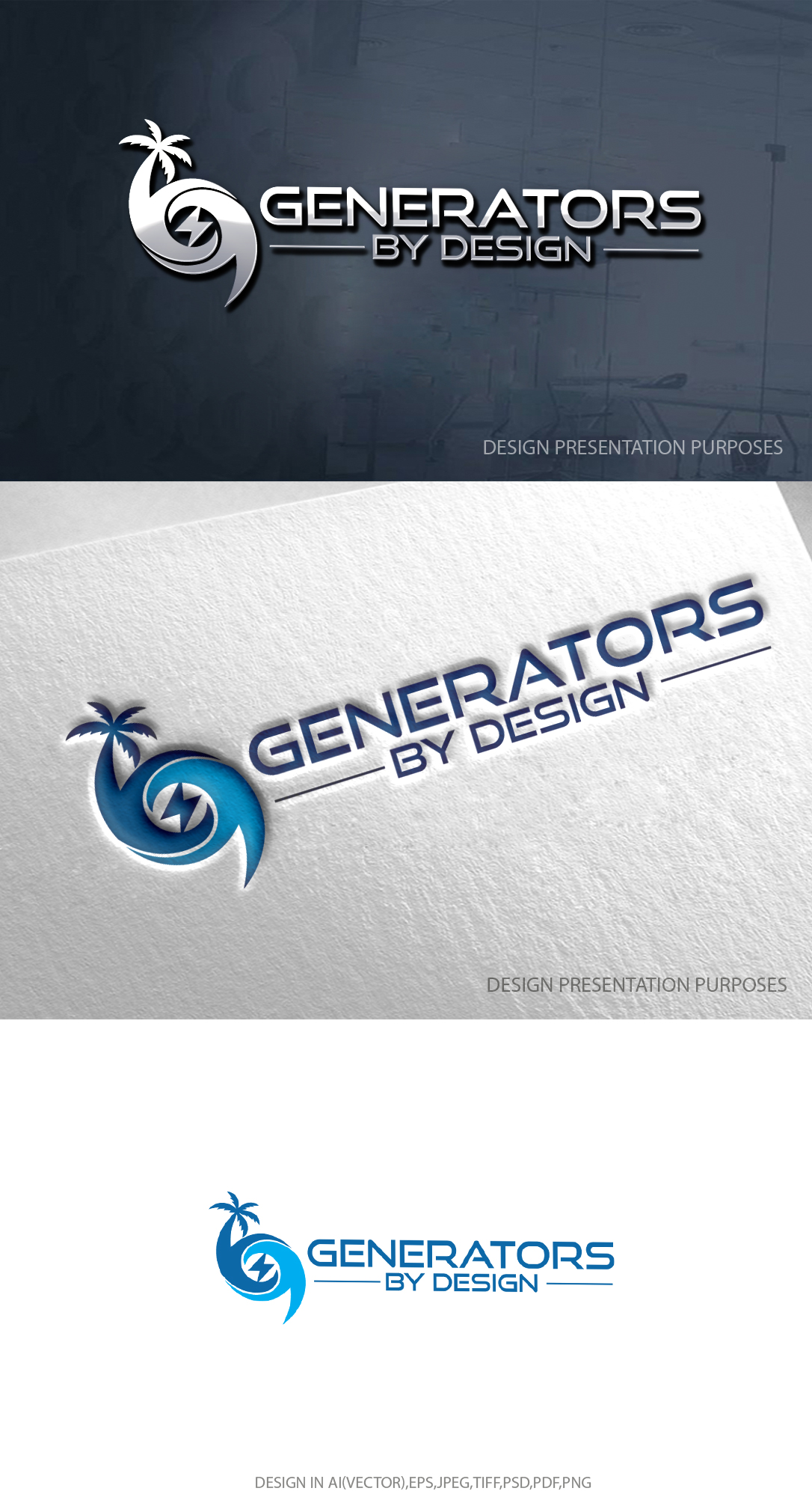 Logo Design by zebronicgraphic for Generators By Design LLC | Design #30959143