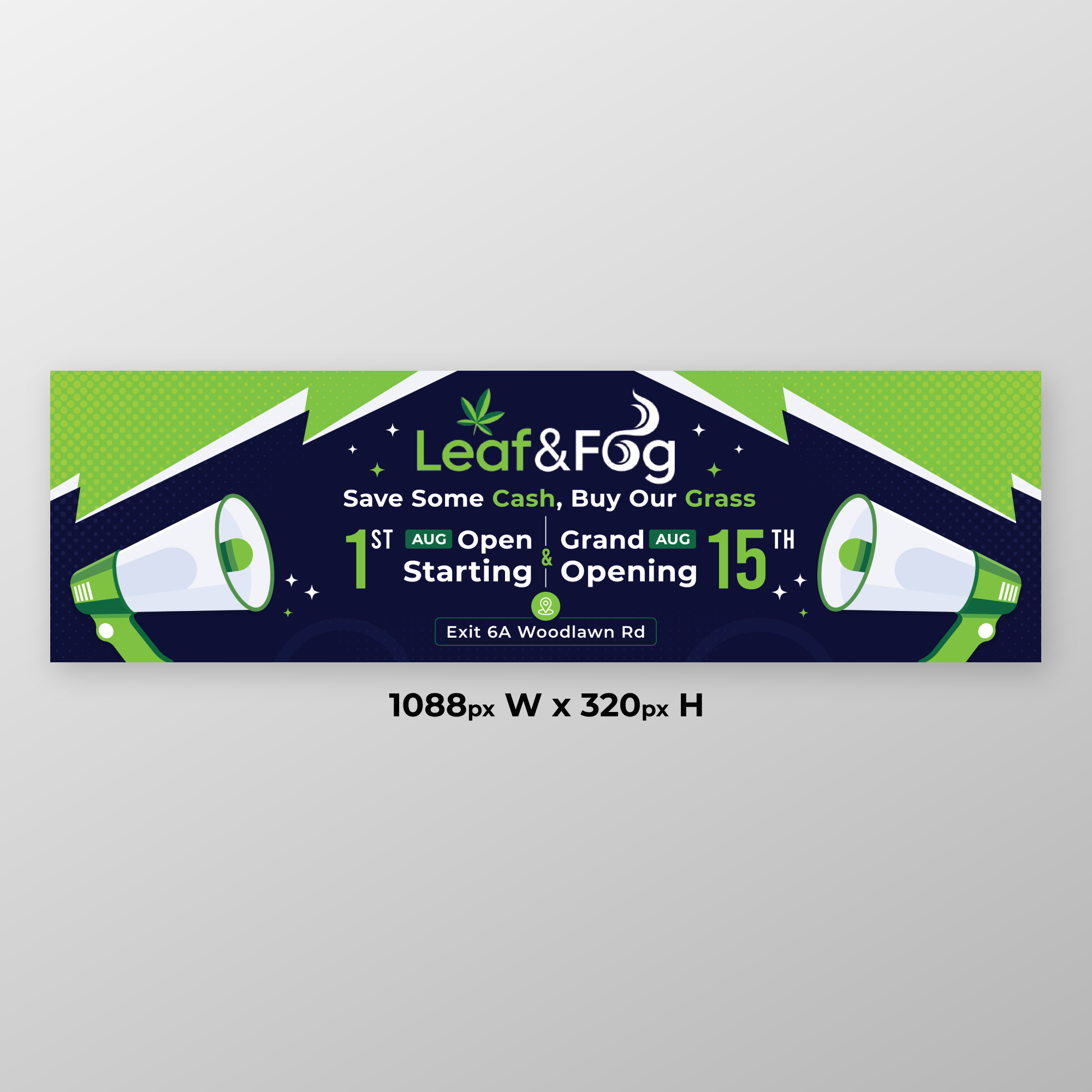 Billboard Design by KreativeMadz for Saratoga Vapor Store, LLC | Design #30981558