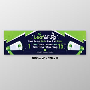 Diseño de Cartelera por KreativeMadz para Saratoga Vapor Store, LLC | Diseño: #30981558