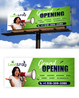 Diseño de Cartelera por Design Motion para Saratoga Vapor Store, LLC | Diseño: #30964394