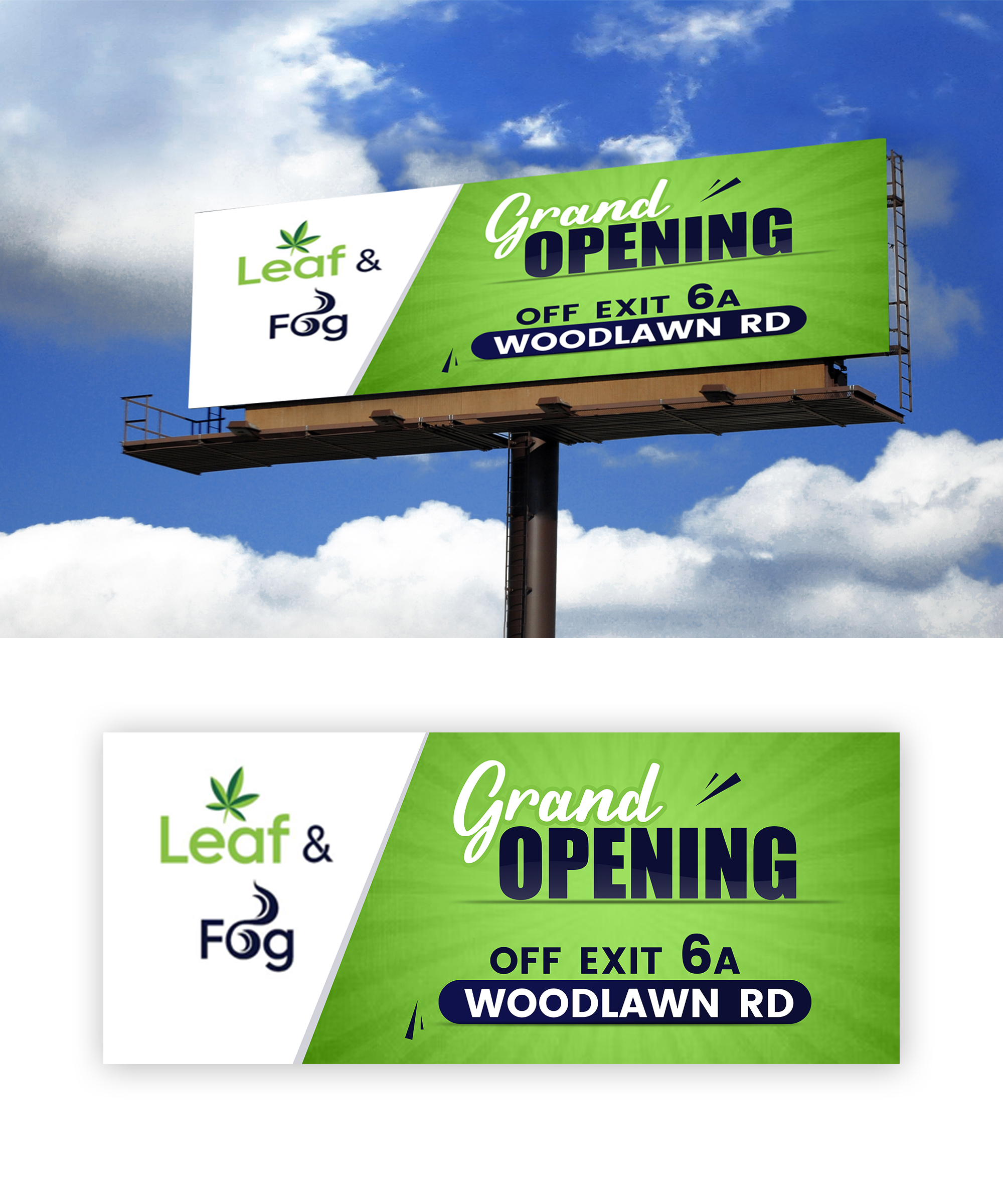 Billboard Design by Design Motion for Saratoga Vapor Store, LLC | Design #30973207