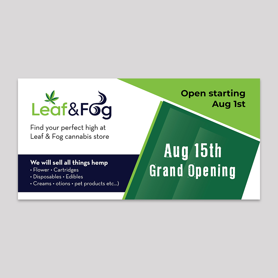 Billboard Design by YourLogoMaster for Saratoga Vapor Store, LLC | Design #30979143