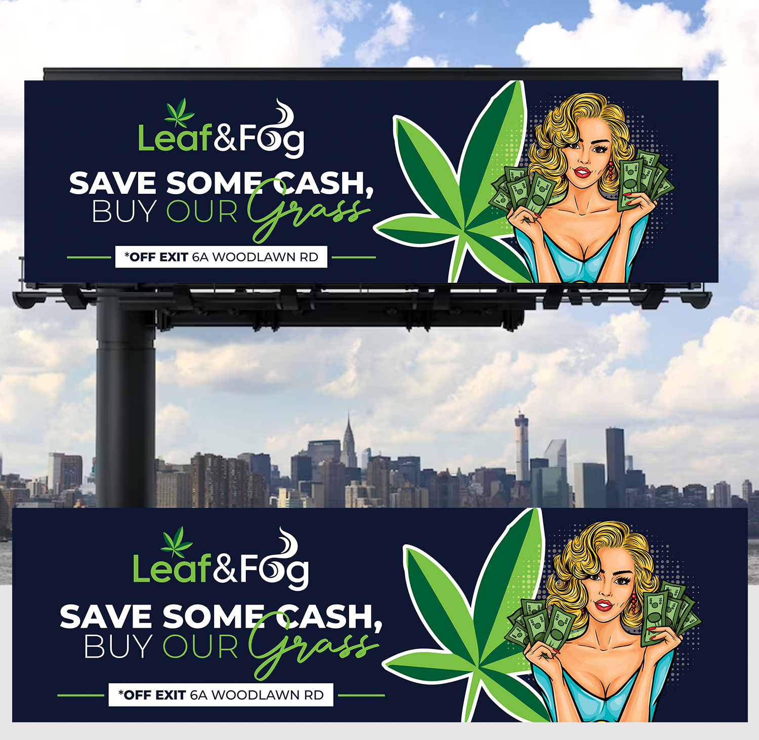 Billboard Design by Aurora:) for Saratoga Vapor Store, LLC | Design #30977107