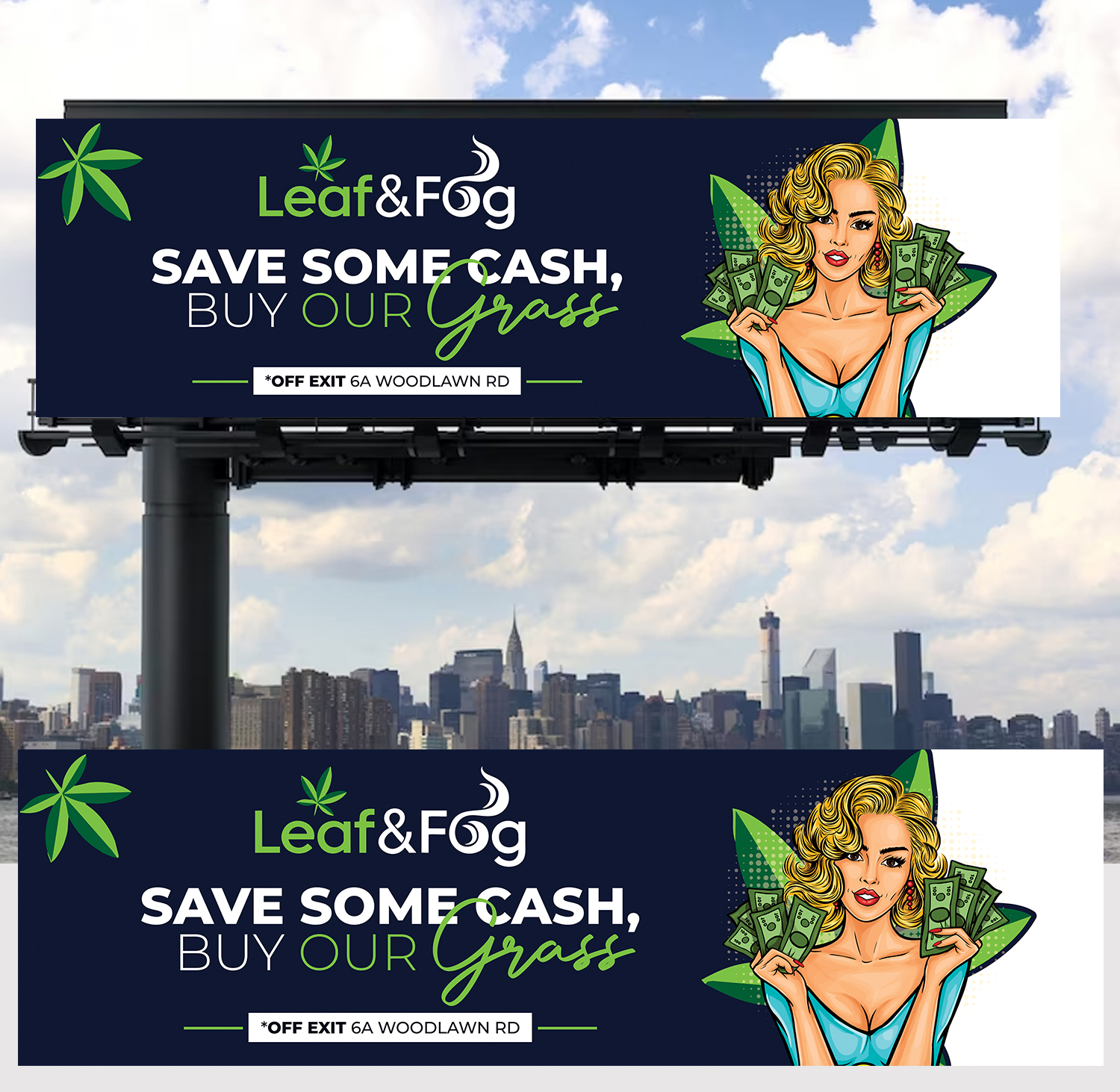 Billboard Design by Aurora:) for Saratoga Vapor Store, LLC | Design #30977108