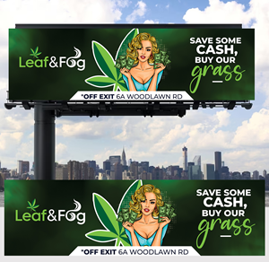 Diseño de Cartelera por Aurora:) para Saratoga Vapor Store, LLC | Diseño: #30989273
