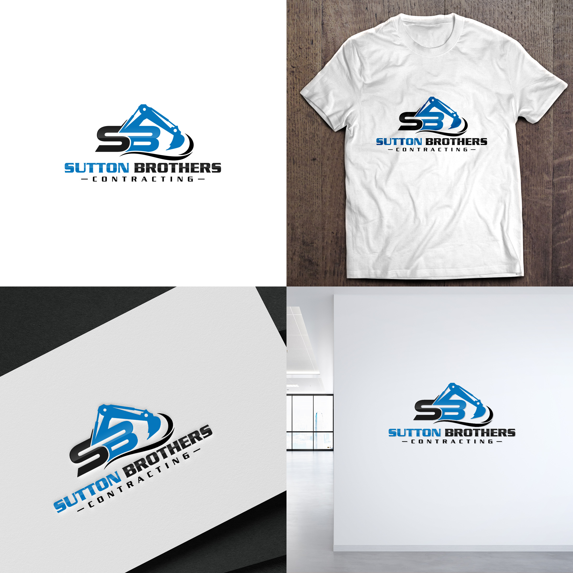 Logo Design by SL Designer for Sutton Brothers Contracting | Design #30963860
