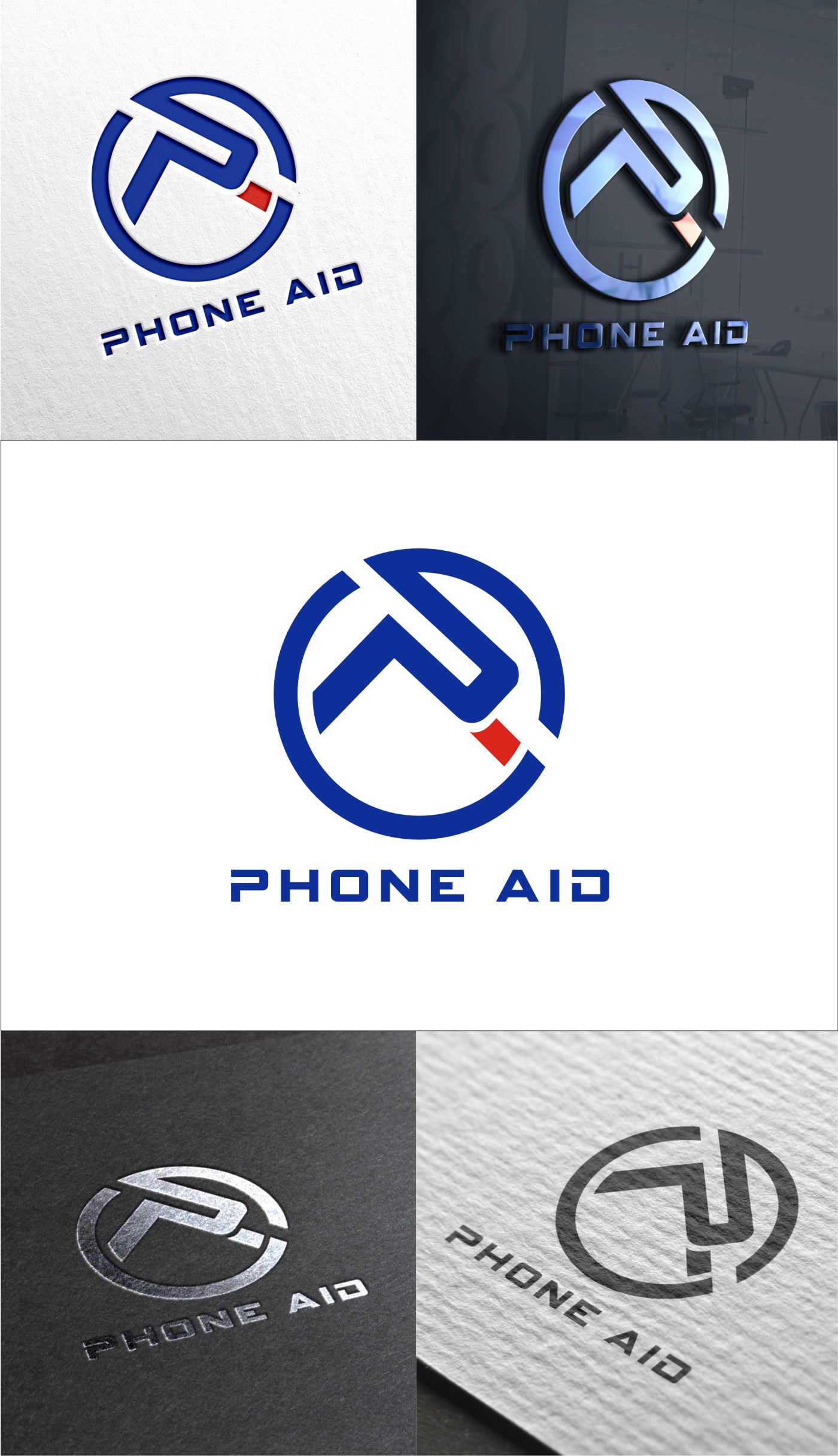 Logo Design by Soul Light for Phone Aid | Design #30965523
