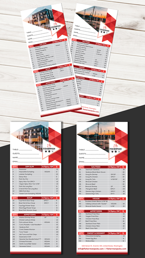 Menu Design by creativemood438 for this project | Design: #30982710