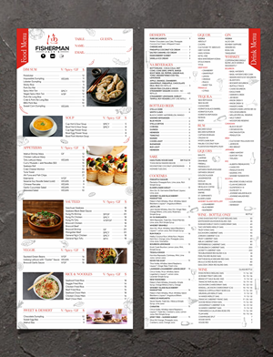 Menu Design by Fine Graphics House for this project | Design: #30977155