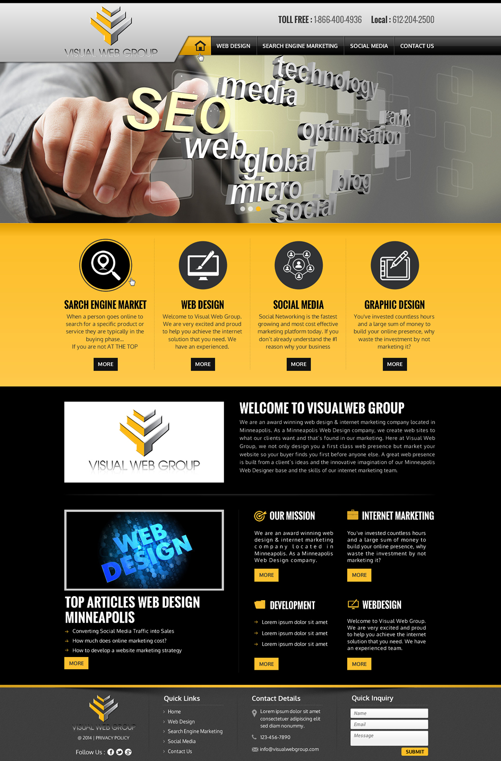 Web Design by Sbss for this project | Design: #3150156