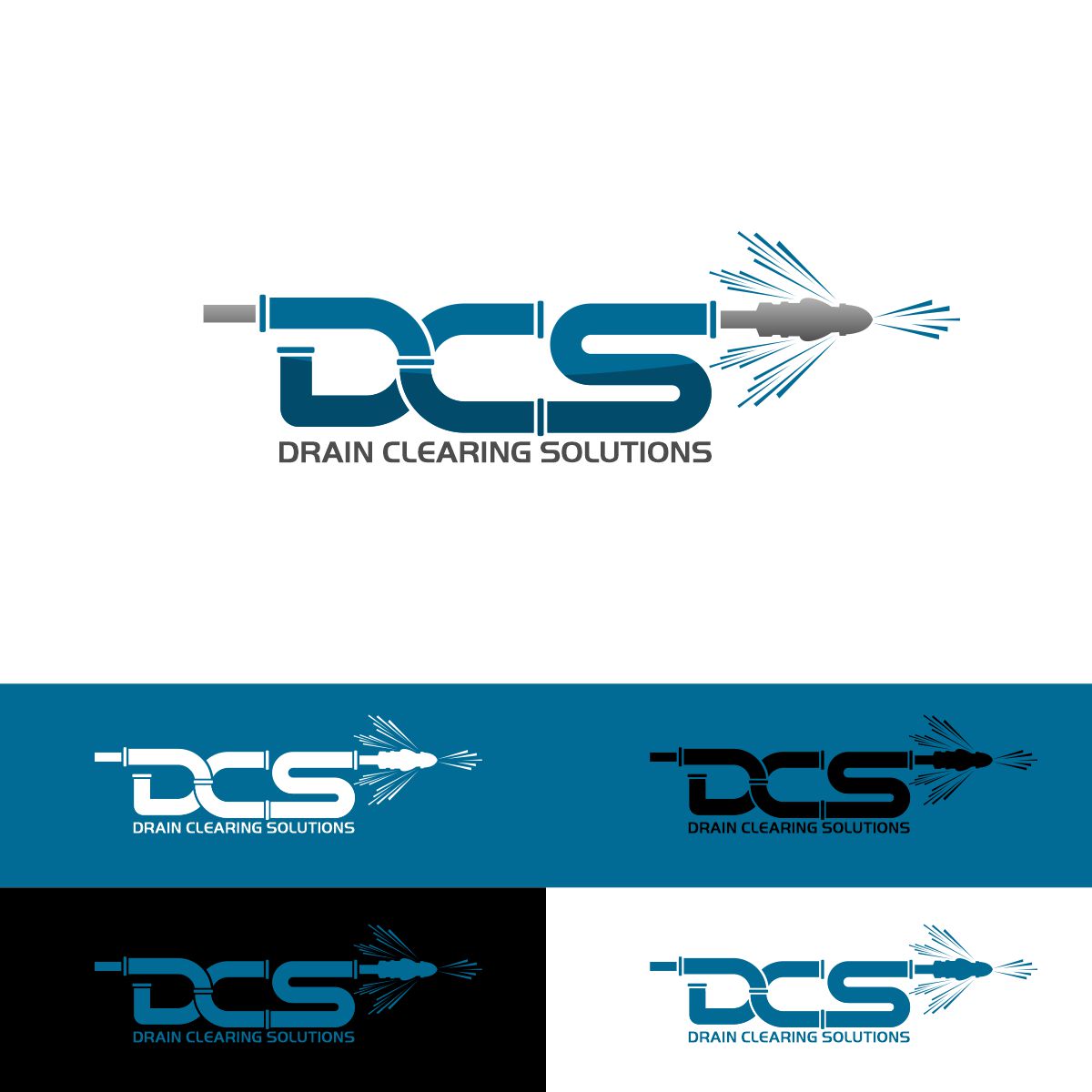 Logo Design by Thati Designs for Drain Clearing Solutions | Design #30973071