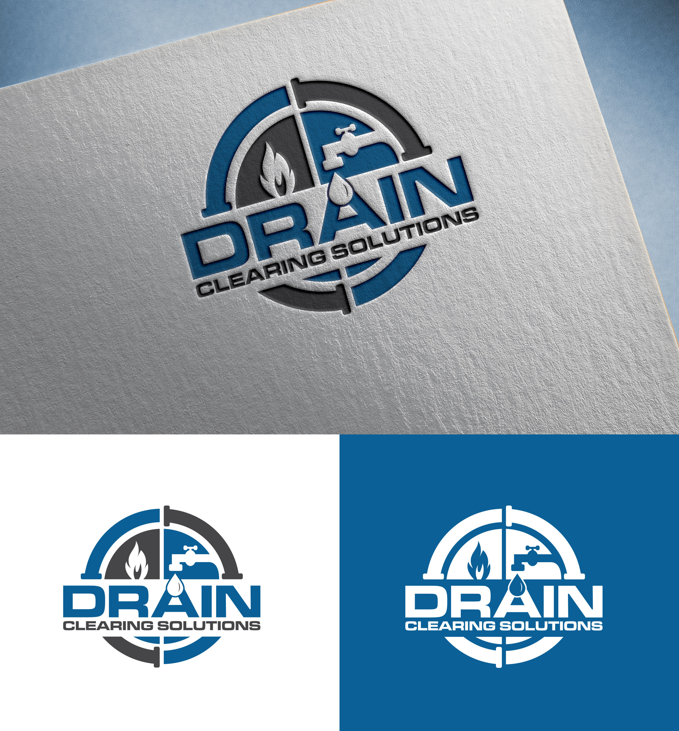 Logo Design by aexo for Drain Clearing Solutions | Design #30972841