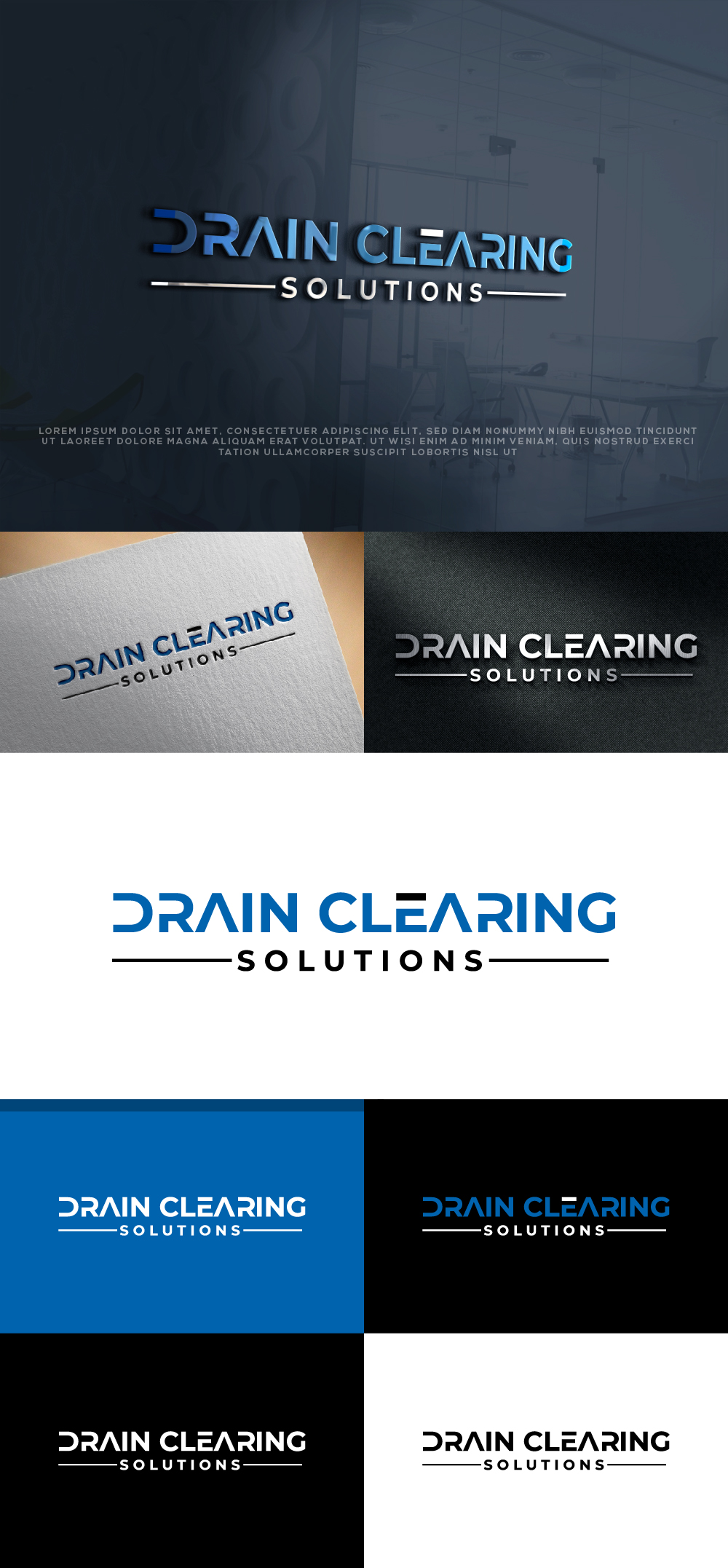 Logo Design by AlphabetZero.co.uk for Drain Clearing Solutions | Design #30983404