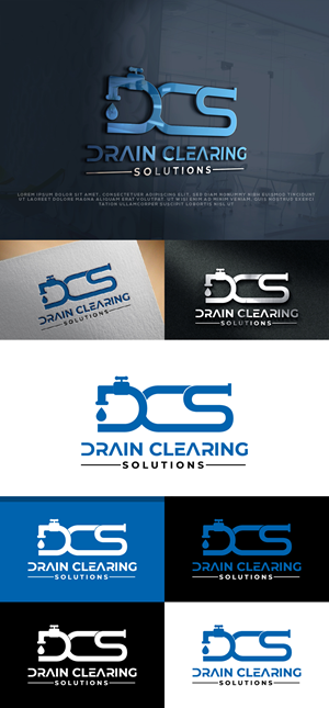 Logo Design by AlphabetZero.co.uk for Drain Clearing Solutions | Design: #30983406